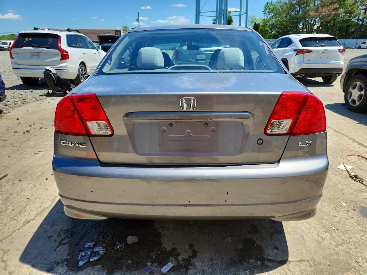 2005 Honda Civic Lx Silver vin: 2HGES16615H546988