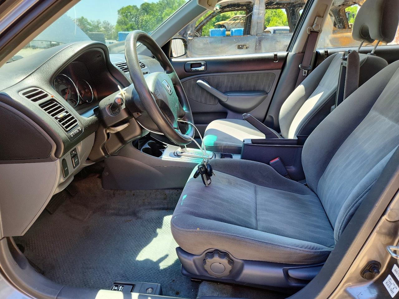 2005 Honda Civic Lx Silver vin: 2HGES16615H546988