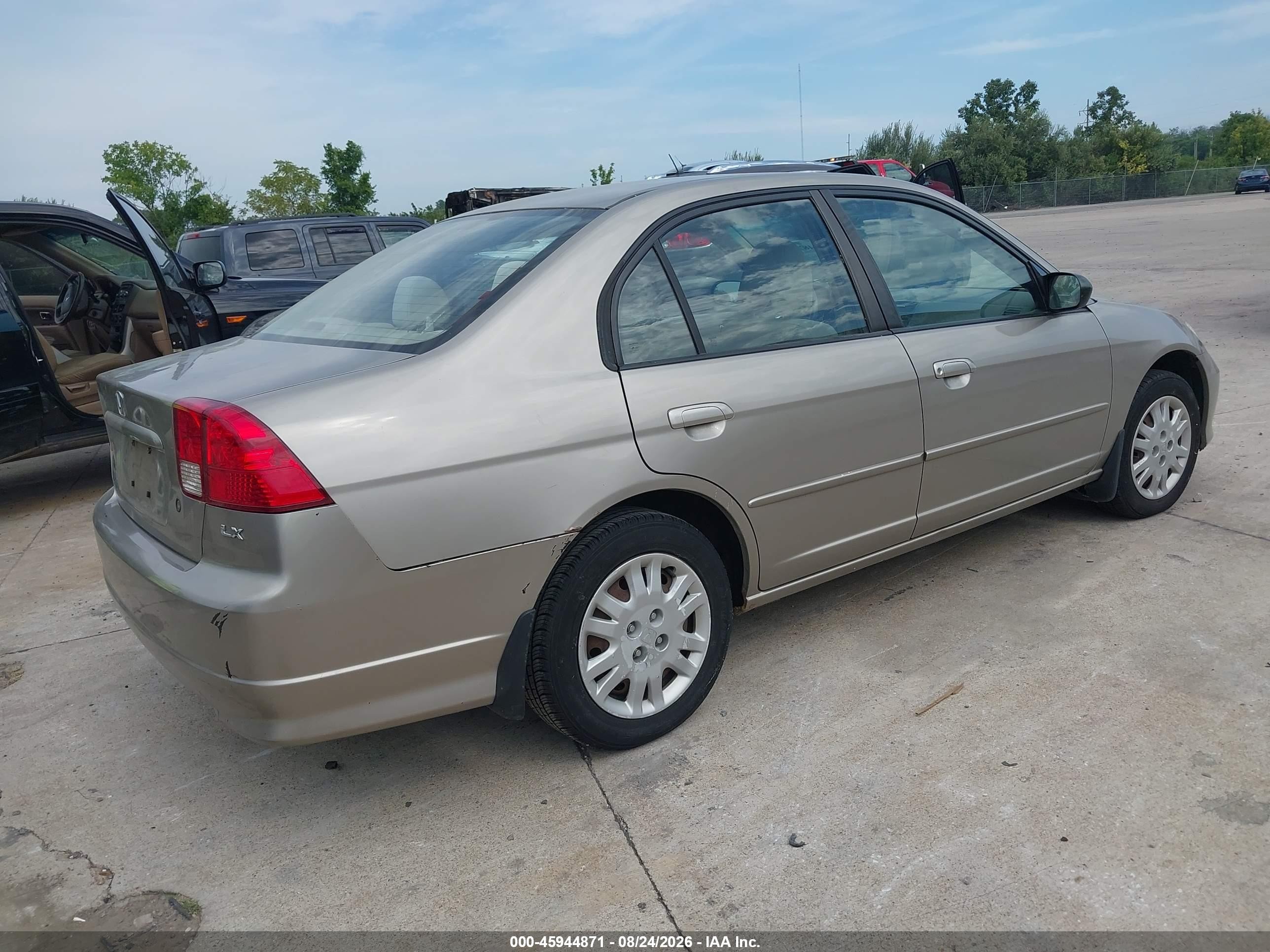 2005 Honda Civic Lx Silver vin: 2HGES16615H549972