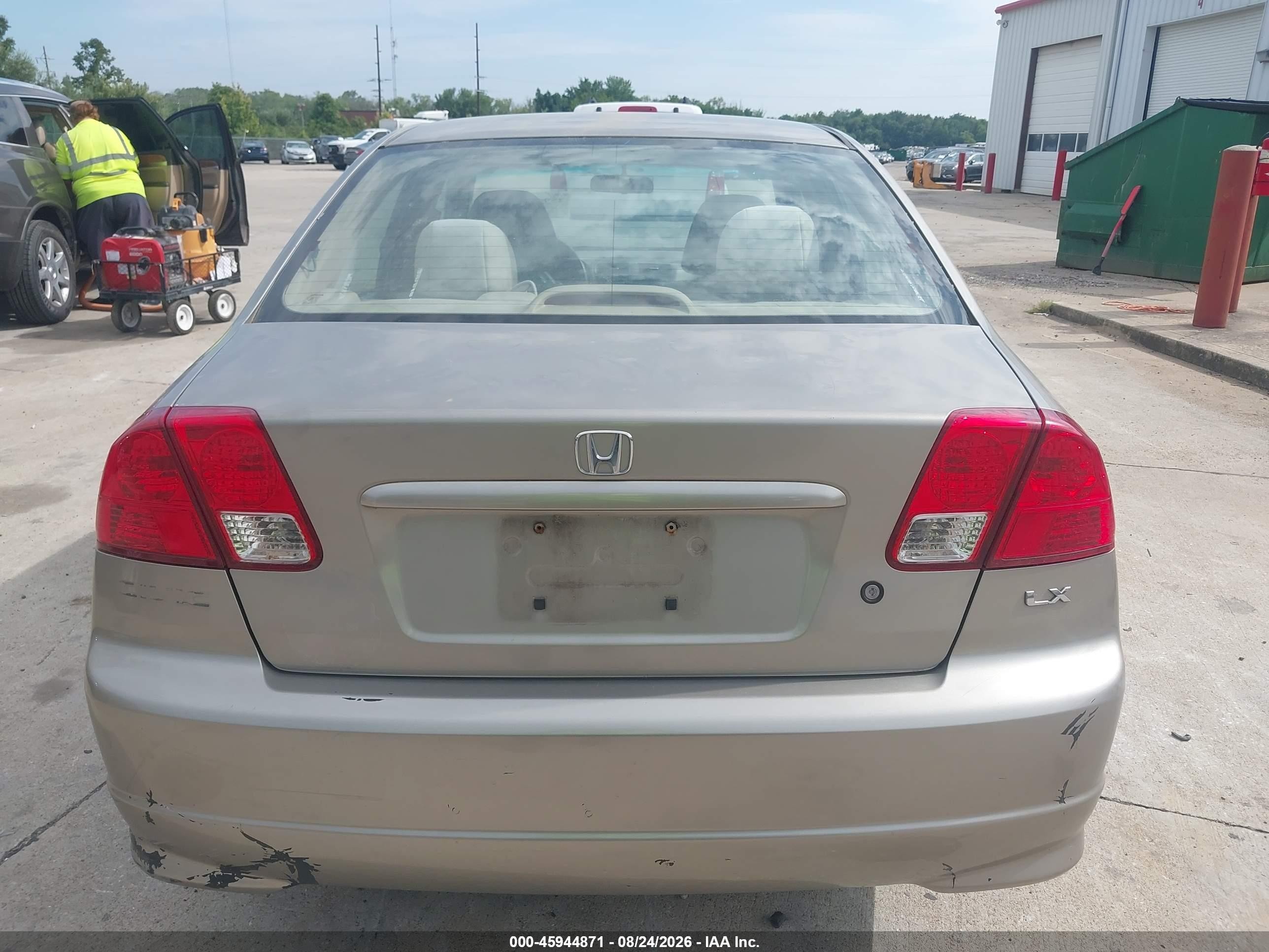 2005 Honda Civic Lx Silver vin: 2HGES16615H549972