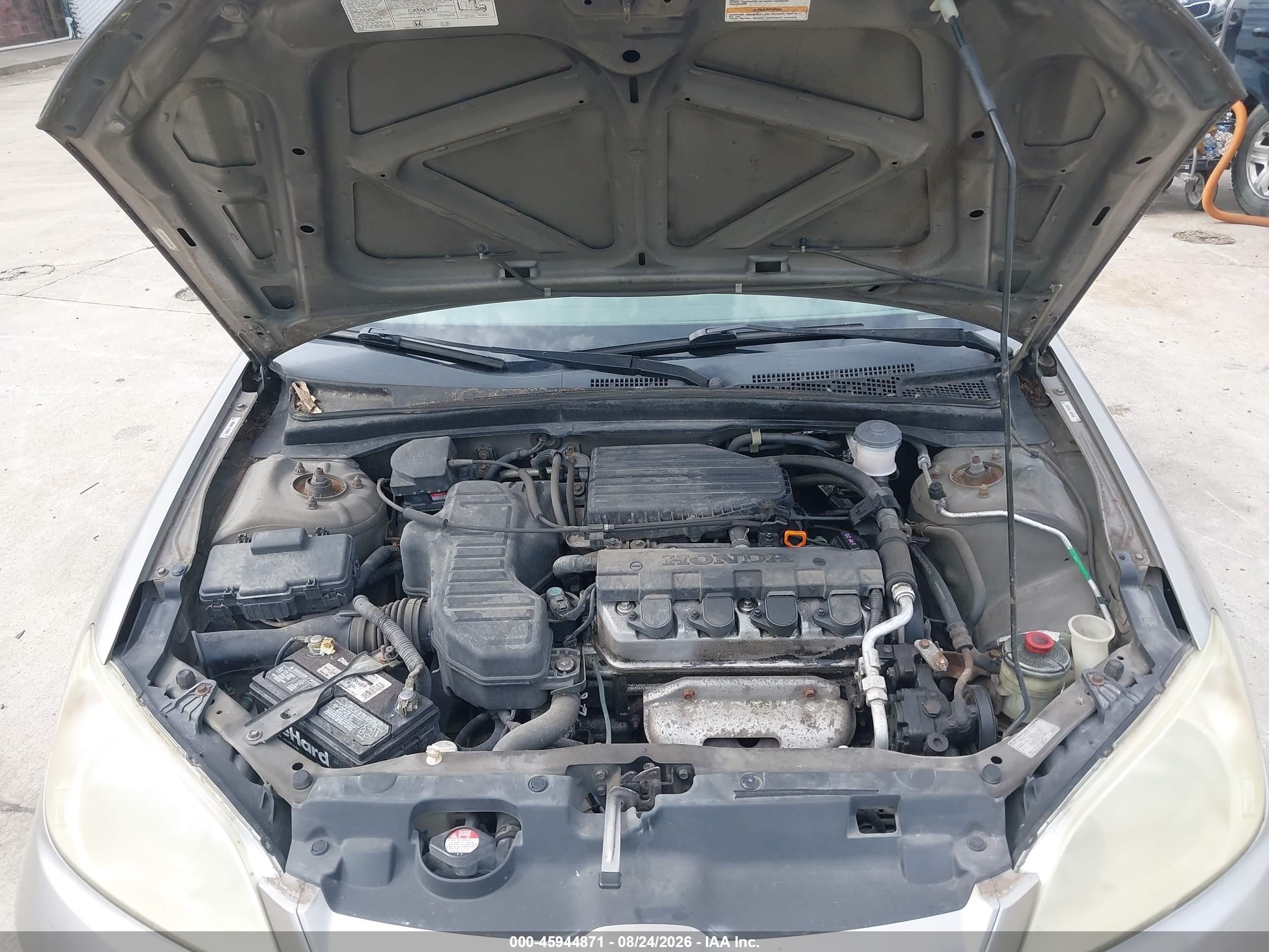 2005 Honda Civic Lx Silver vin: 2HGES16615H549972