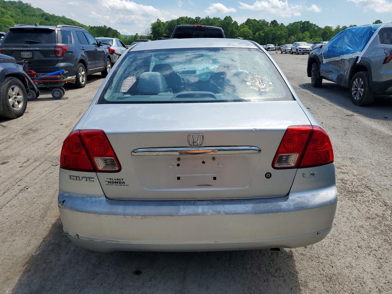 2003 Honda Civic Lx Silver vin: 2HGES16623H584341