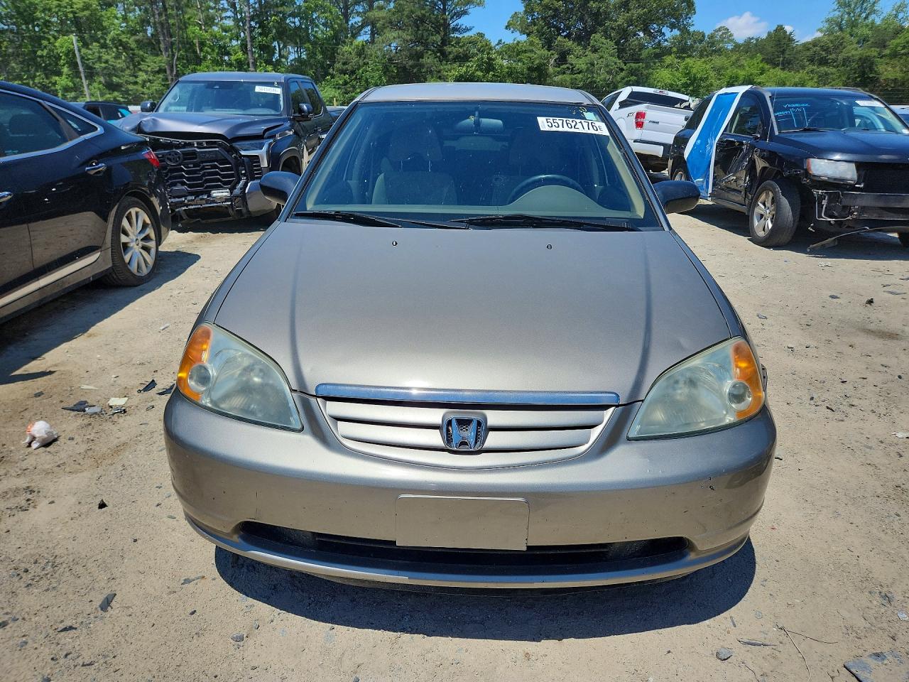 2003 Honda Civic Lx Tan vin: 2HGES16623H598014