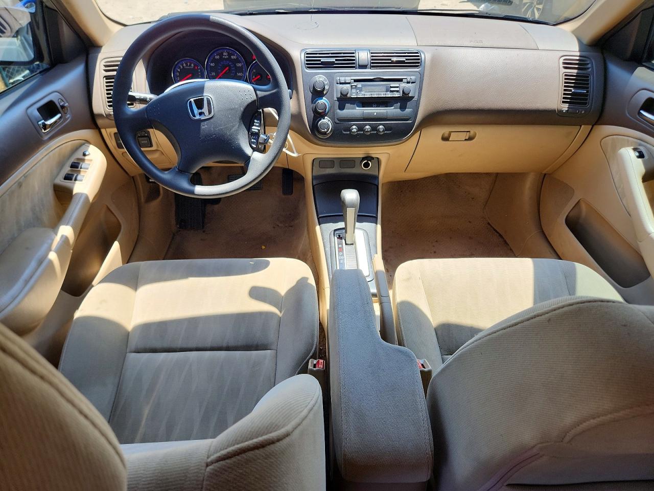 2003 Honda Civic Lx Tan vin: 2HGES16623H598014
