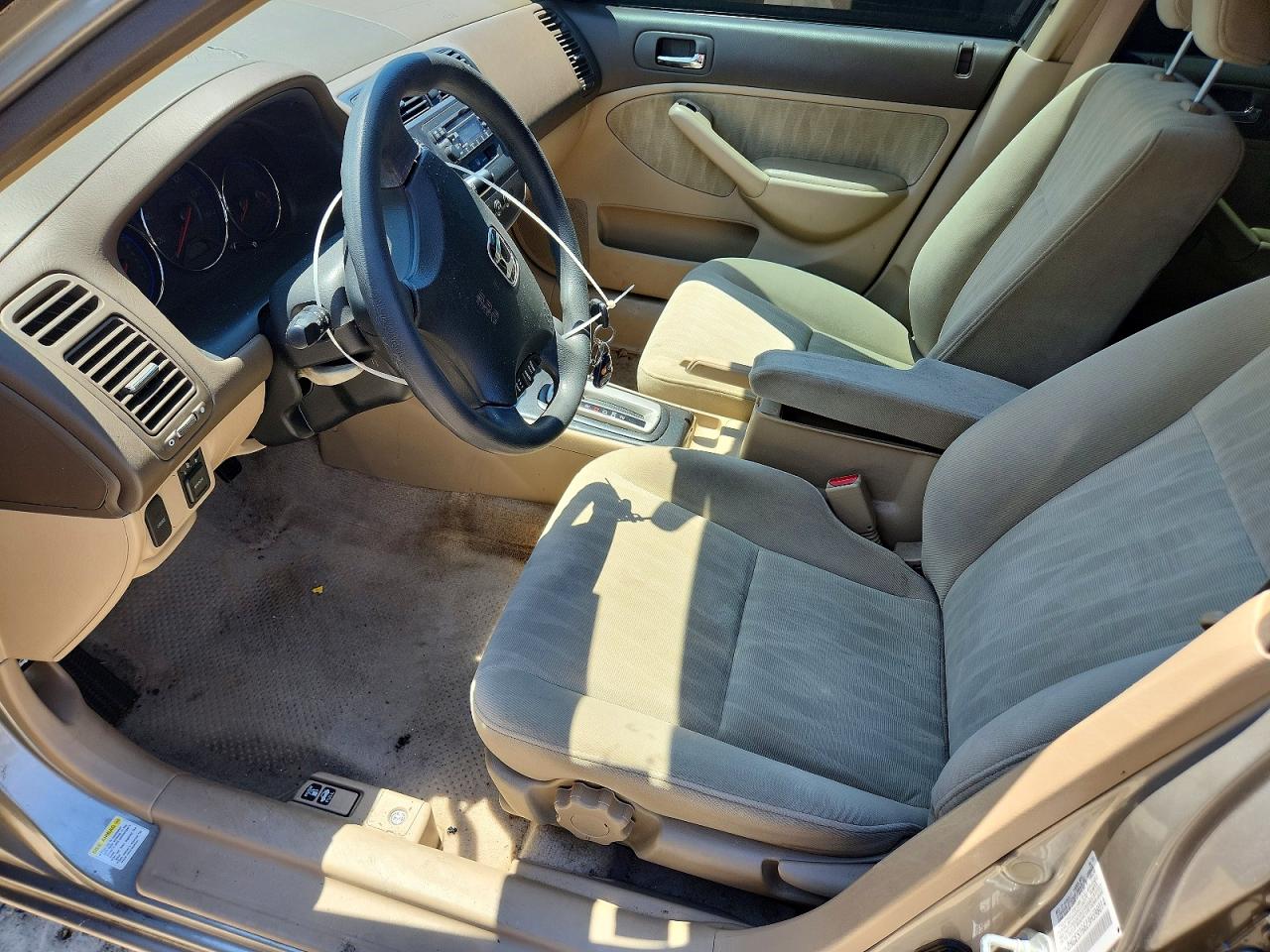 2003 Honda Civic Lx Tan vin: 2HGES16623H598014