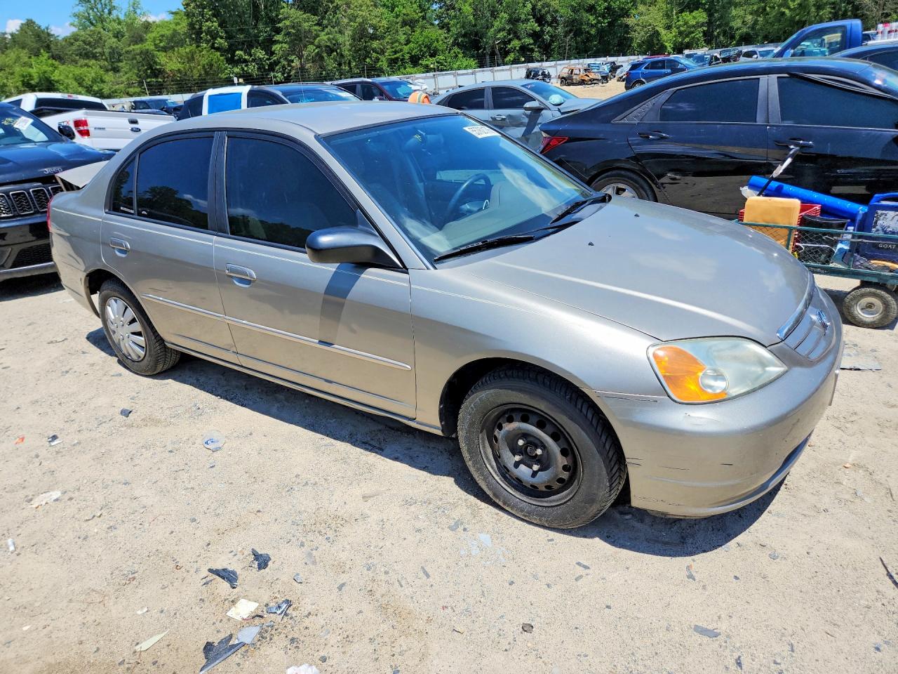 2003 Honda Civic Lx Tan vin: 2HGES16623H598014