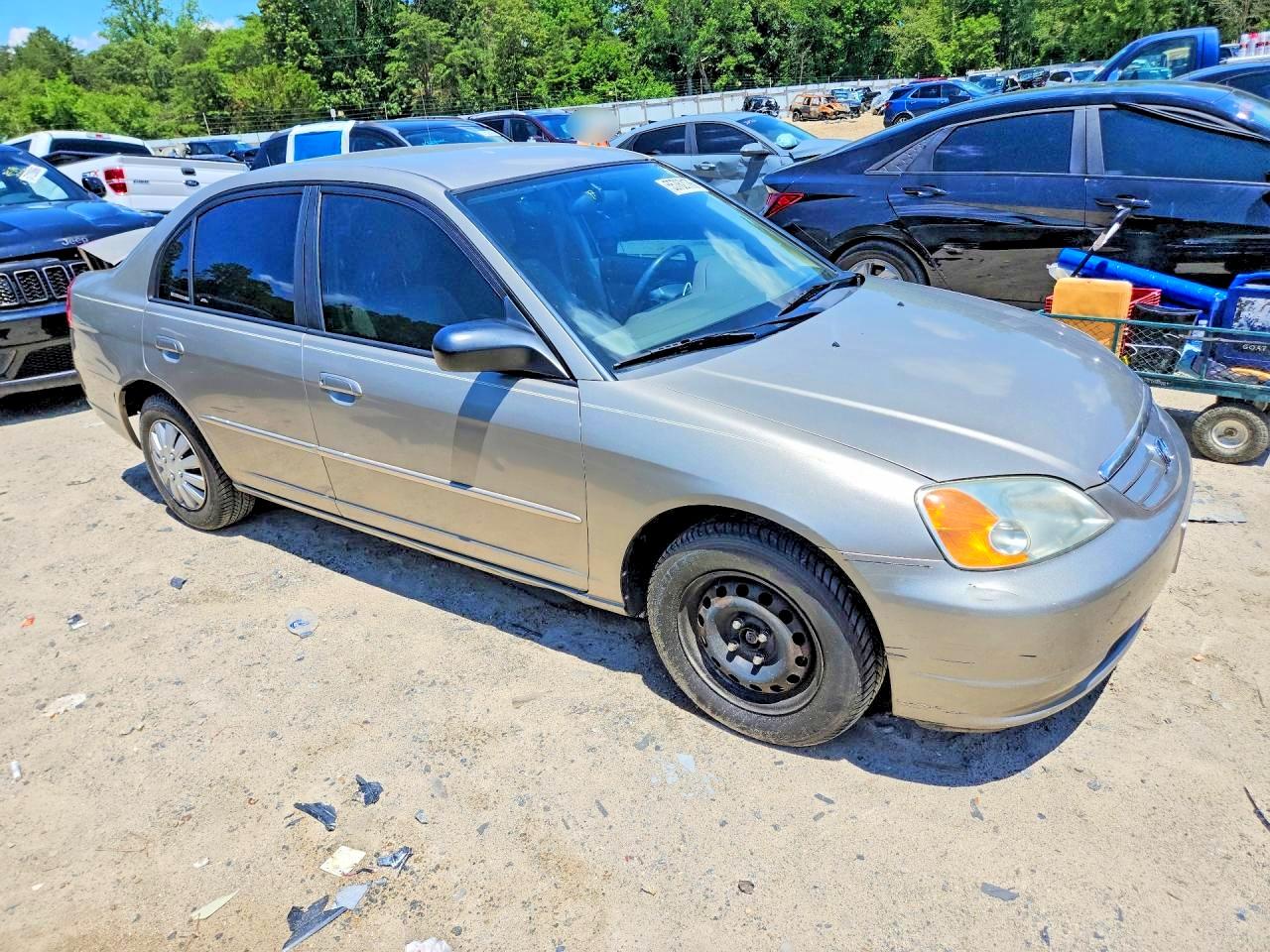 2003 Honda Civic Lx Tan vin: 2HGES16623H598014