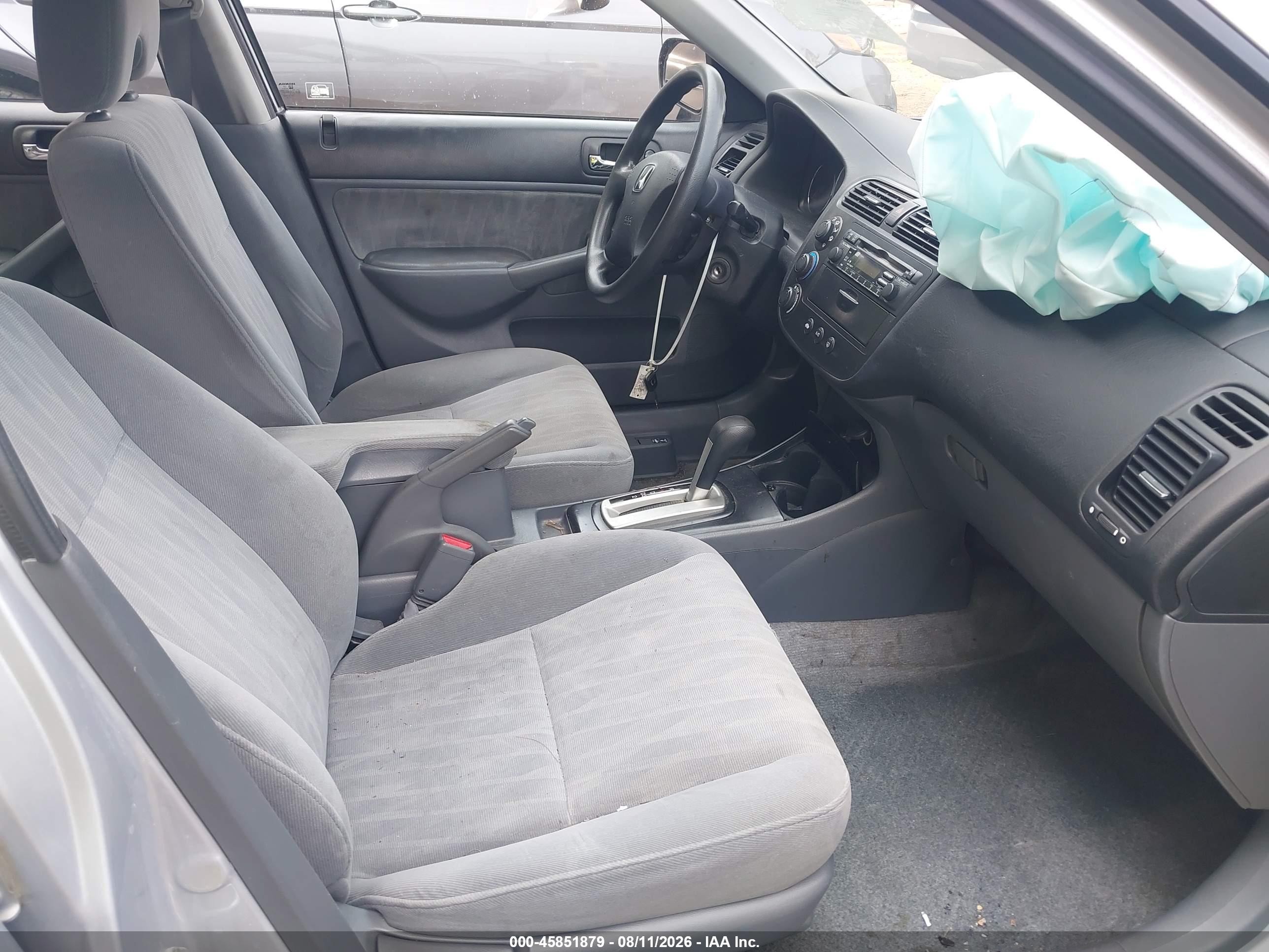 2005 Honda Civic Lx Silver vin: 2HGES16625H614909