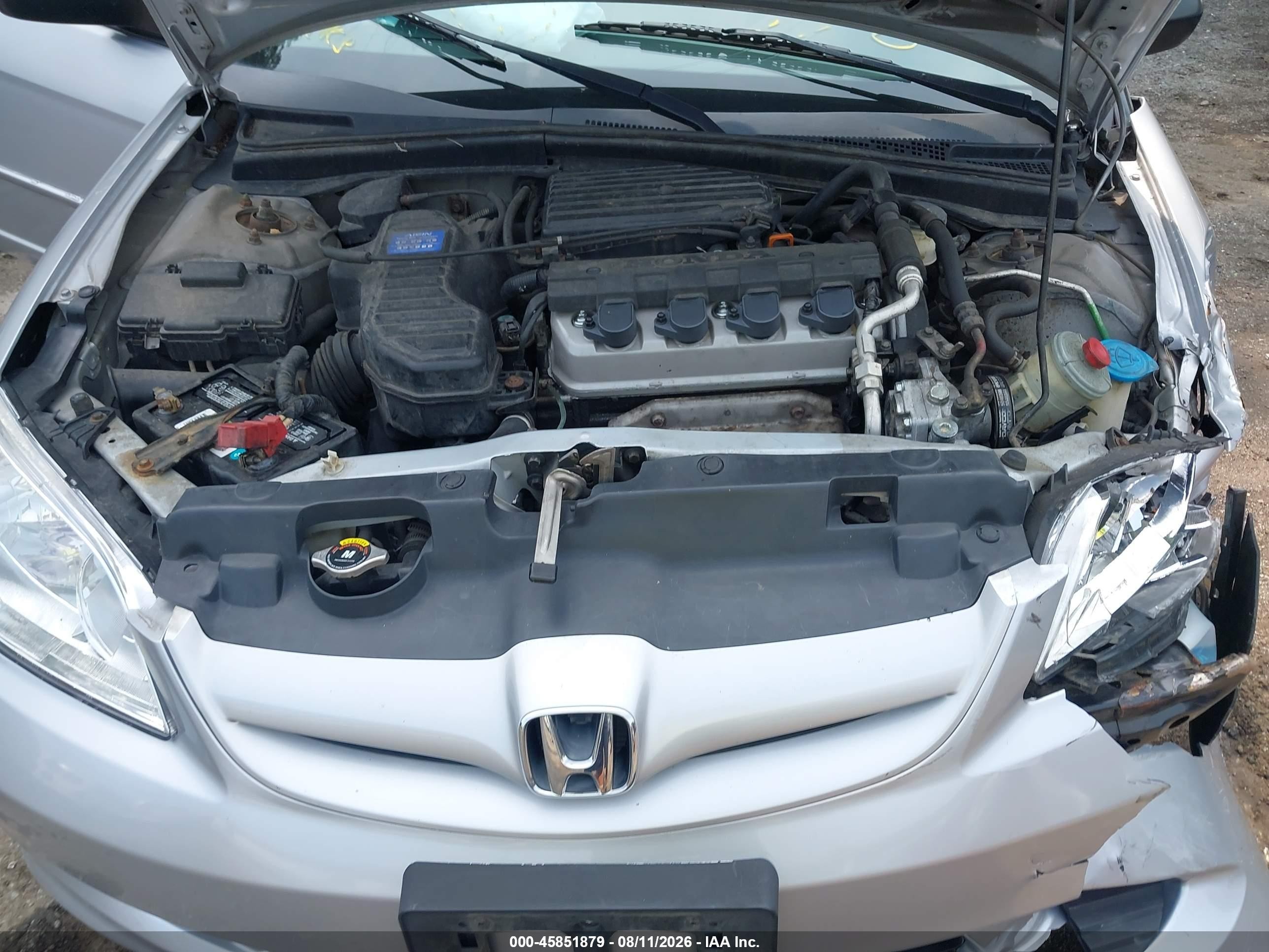 2005 Honda Civic Lx Silver vin: 2HGES16625H614909