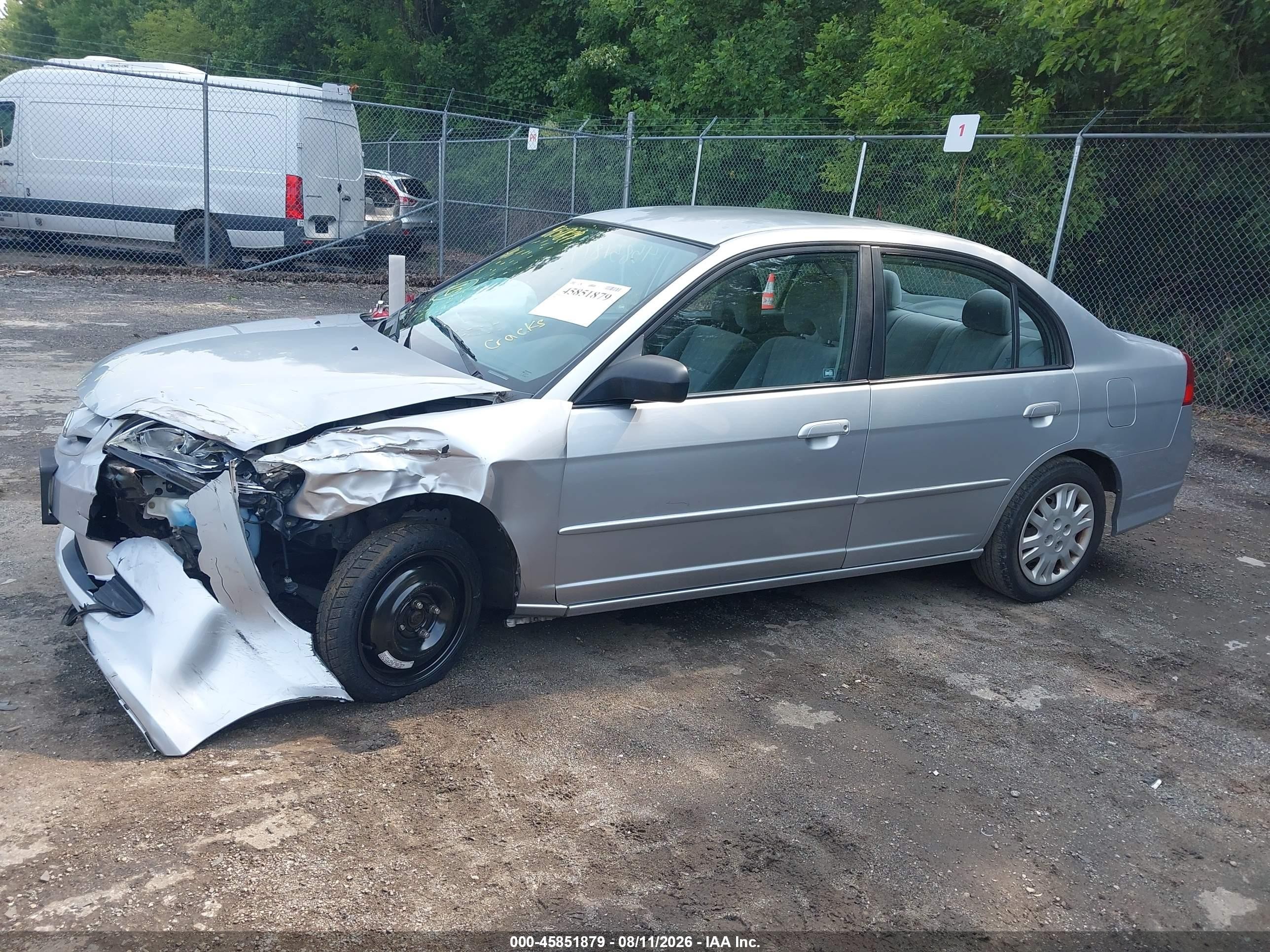 2005 Honda Civic Lx Silver vin: 2HGES16625H614909