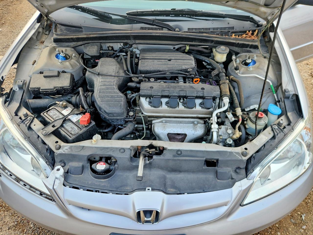 2005 Honda Civic Lx Silver vin: 2HGES16635H614854