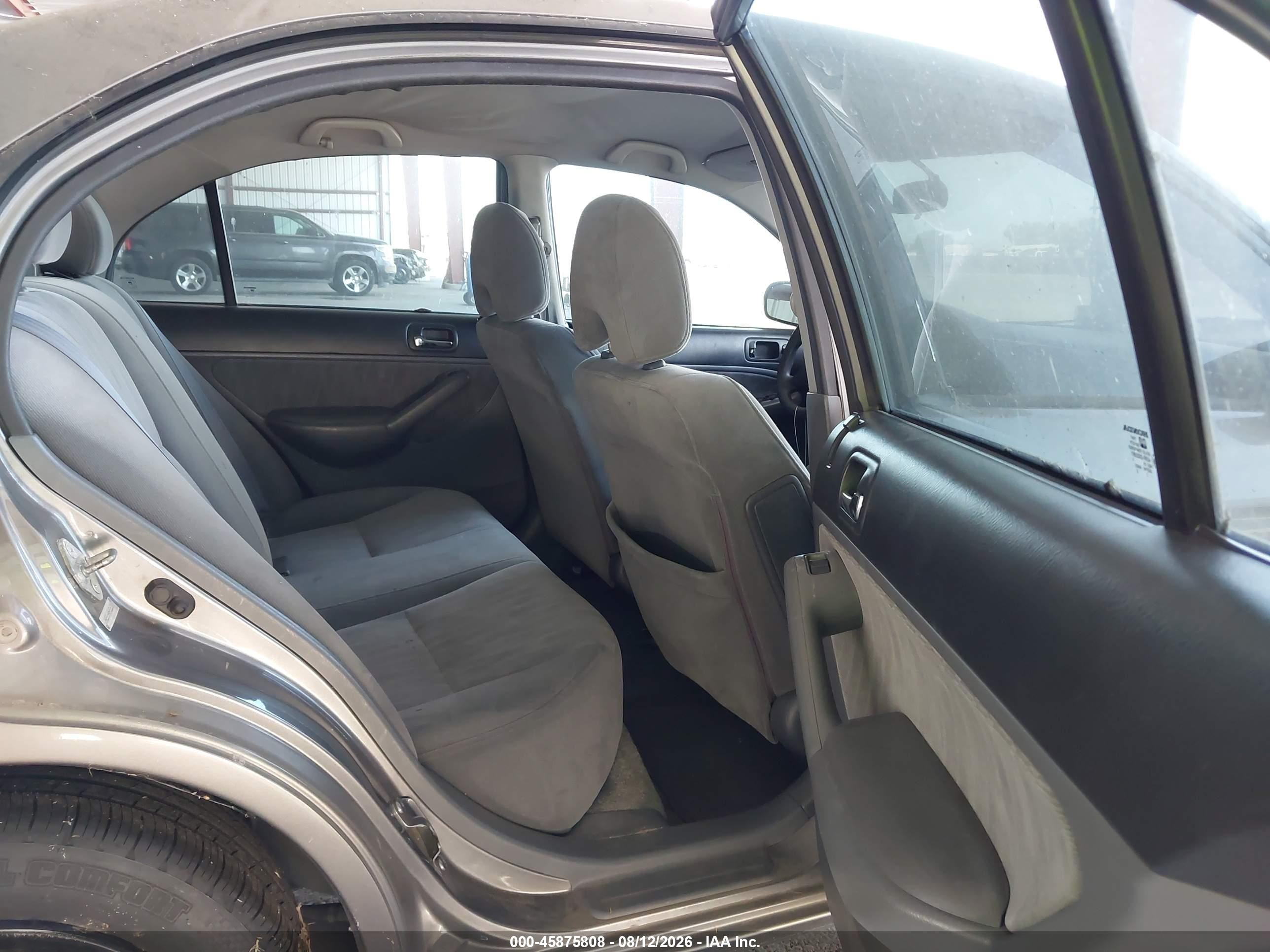 2005 Honda Civic Lx Серый vin: 2HGES16645H526332