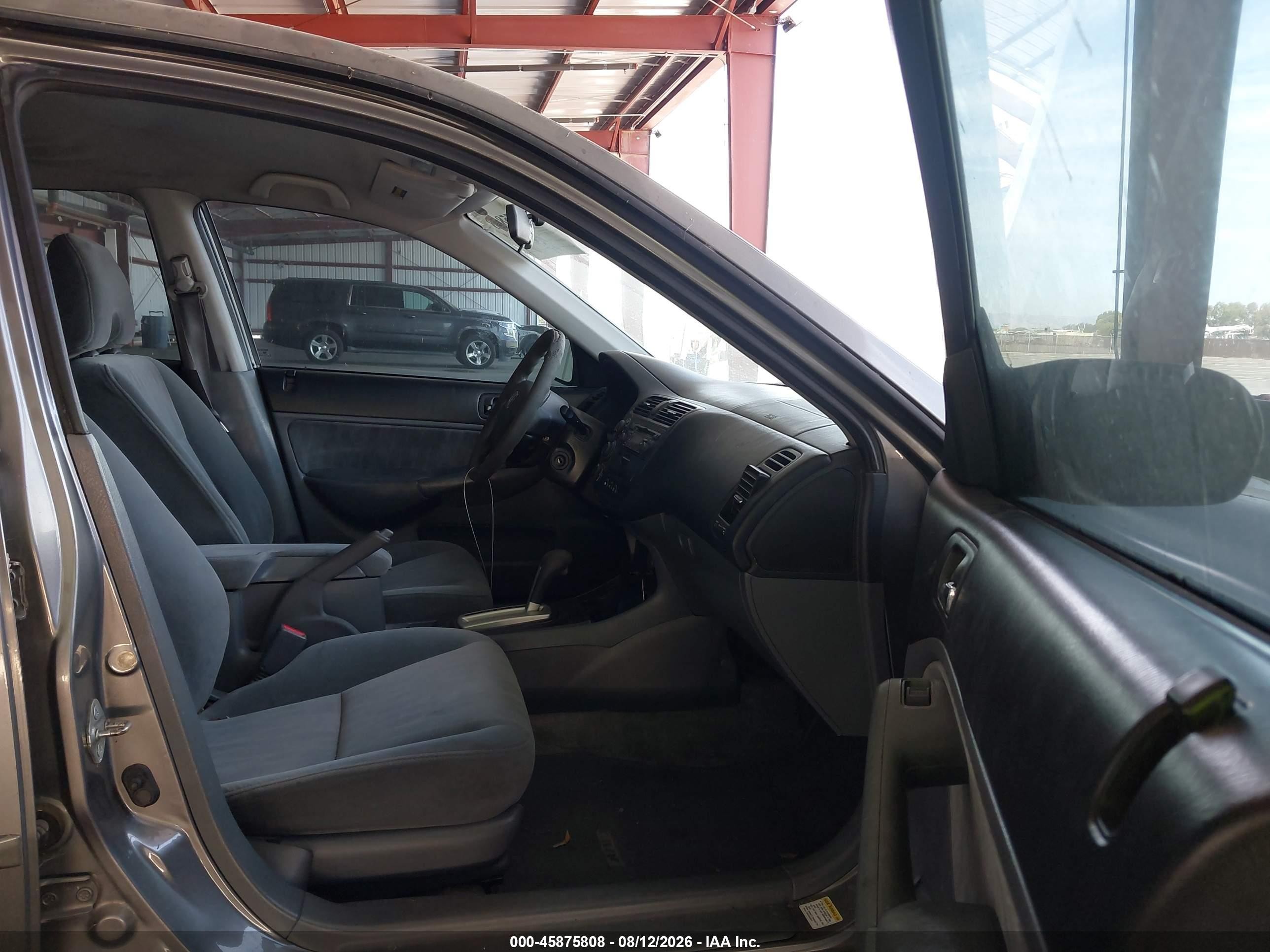 2005 Honda Civic Lx Серый vin: 2HGES16645H526332