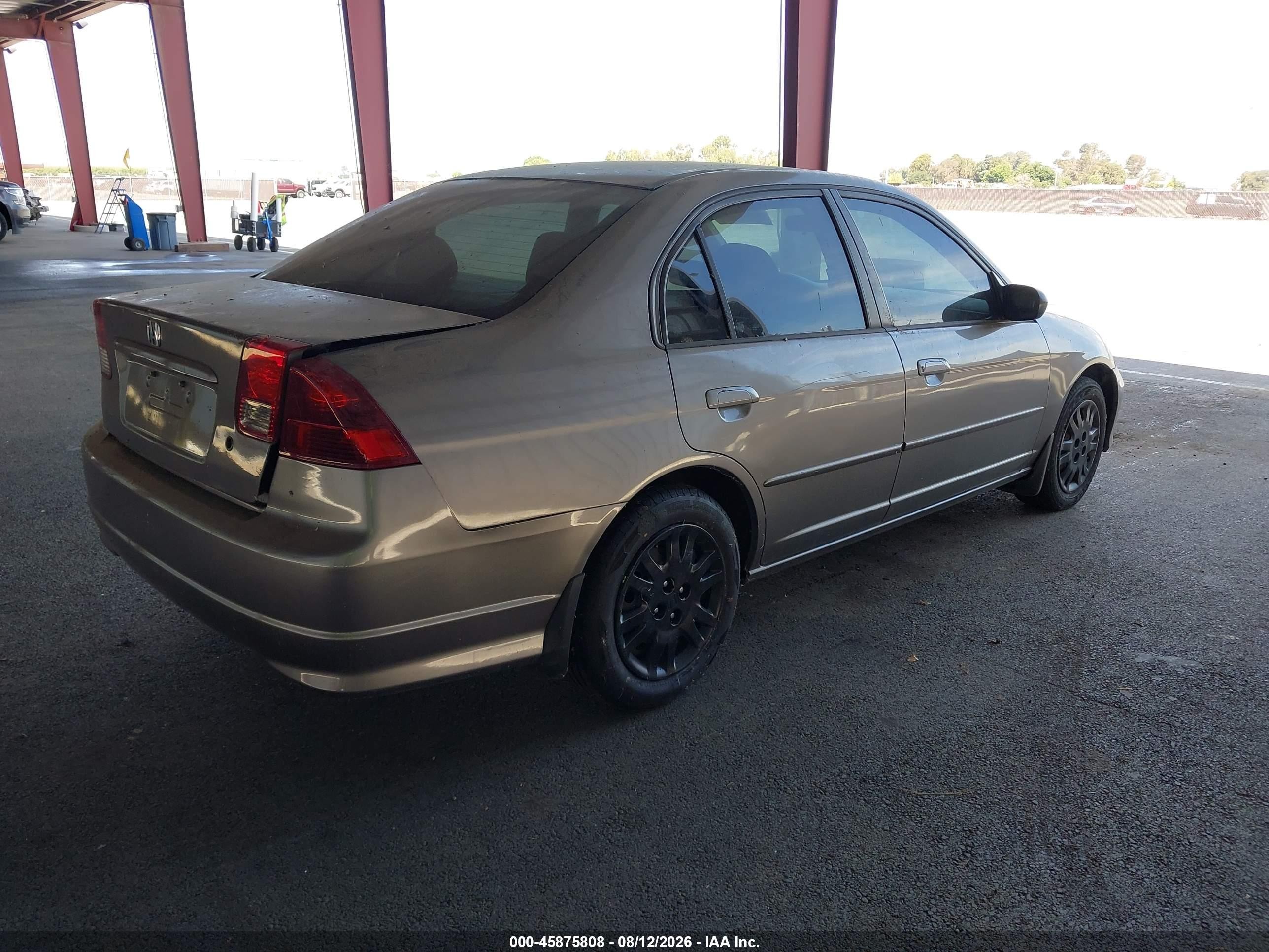 2005 Honda Civic Lx Серый vin: 2HGES16645H526332