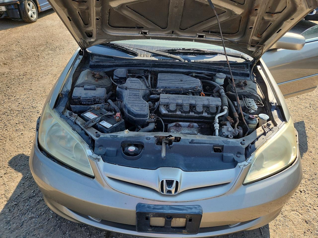 2005 Honda Civic Lx Beige vin: 2HGES16655H033274