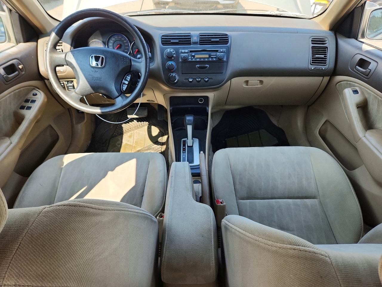 2005 Honda Civic Lx Beige vin: 2HGES16655H033274