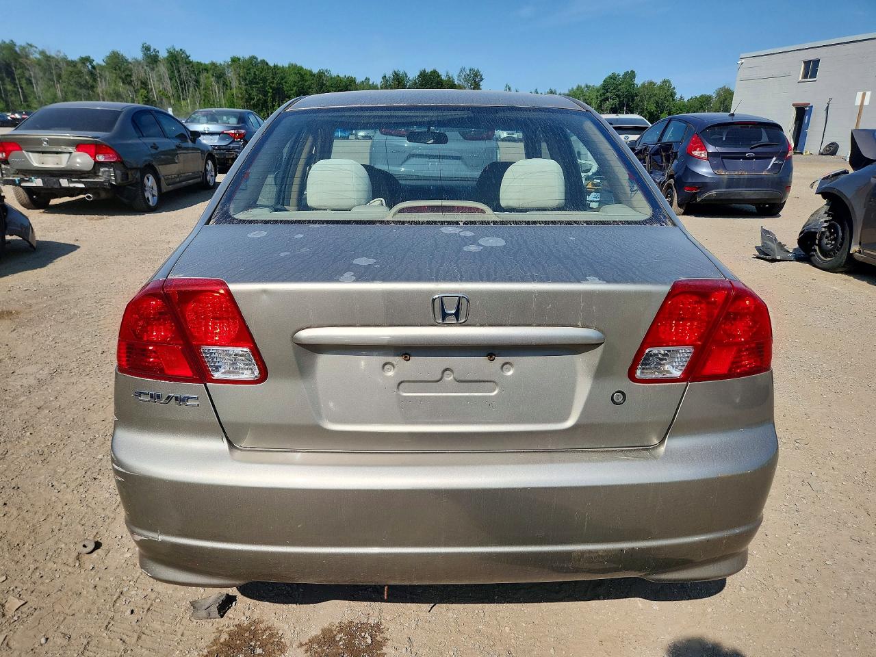 2005 Honda Civic Lx Beige vin: 2HGES16655H033274