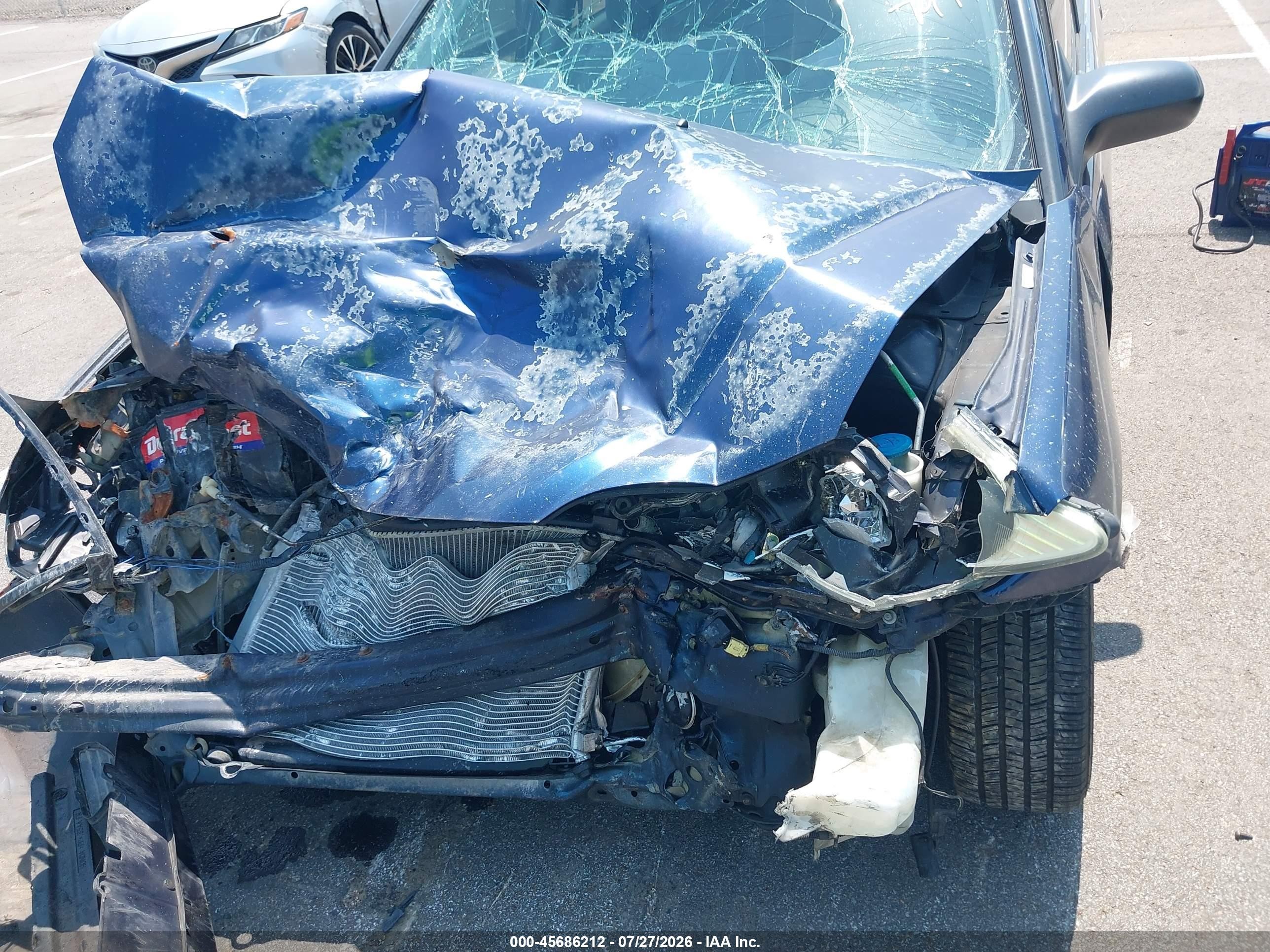 2004 Honda Civic Lx Blue vin: 2HGES16664H517971