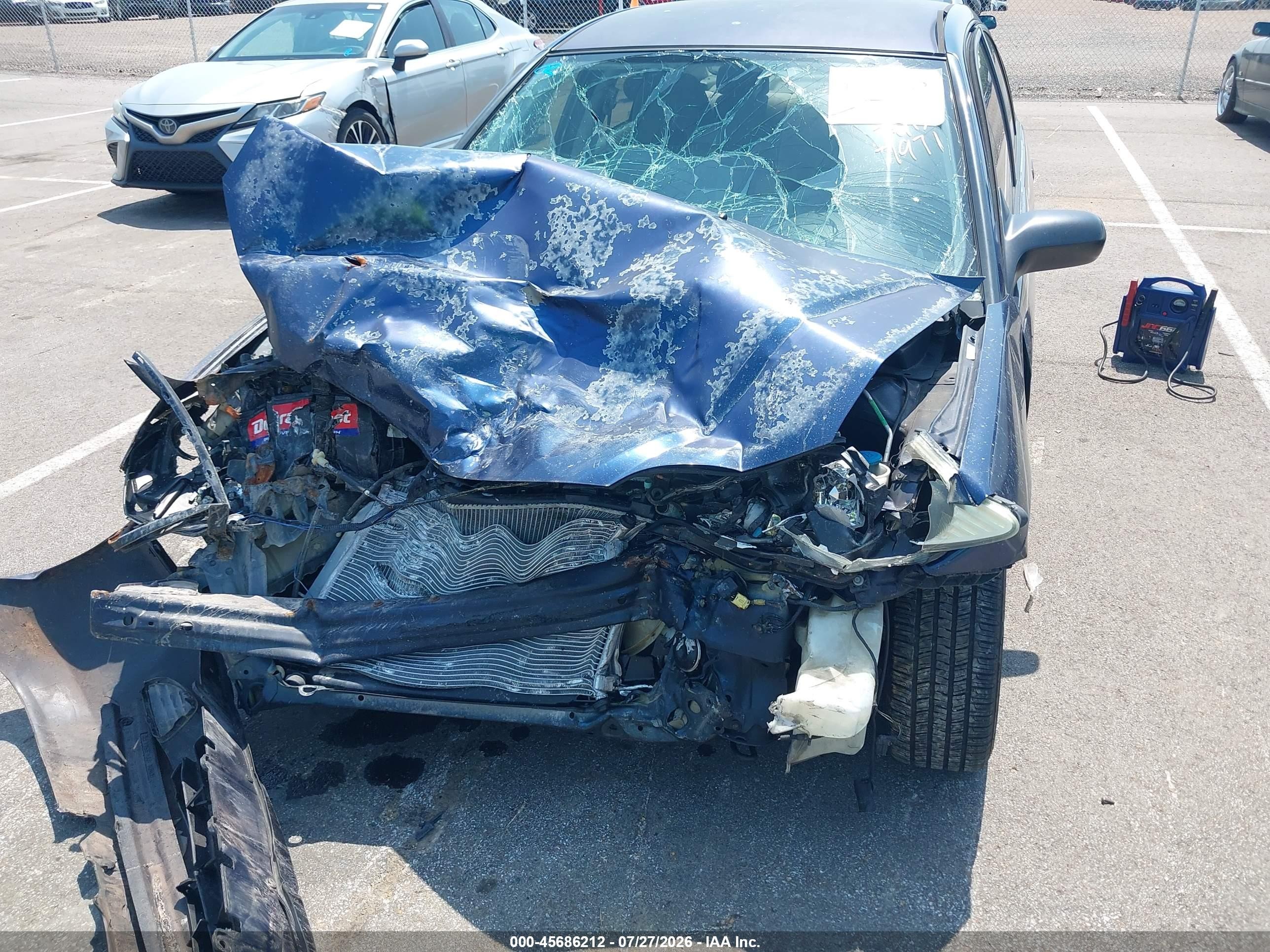 2004 Honda Civic Lx Blue vin: 2HGES16664H517971