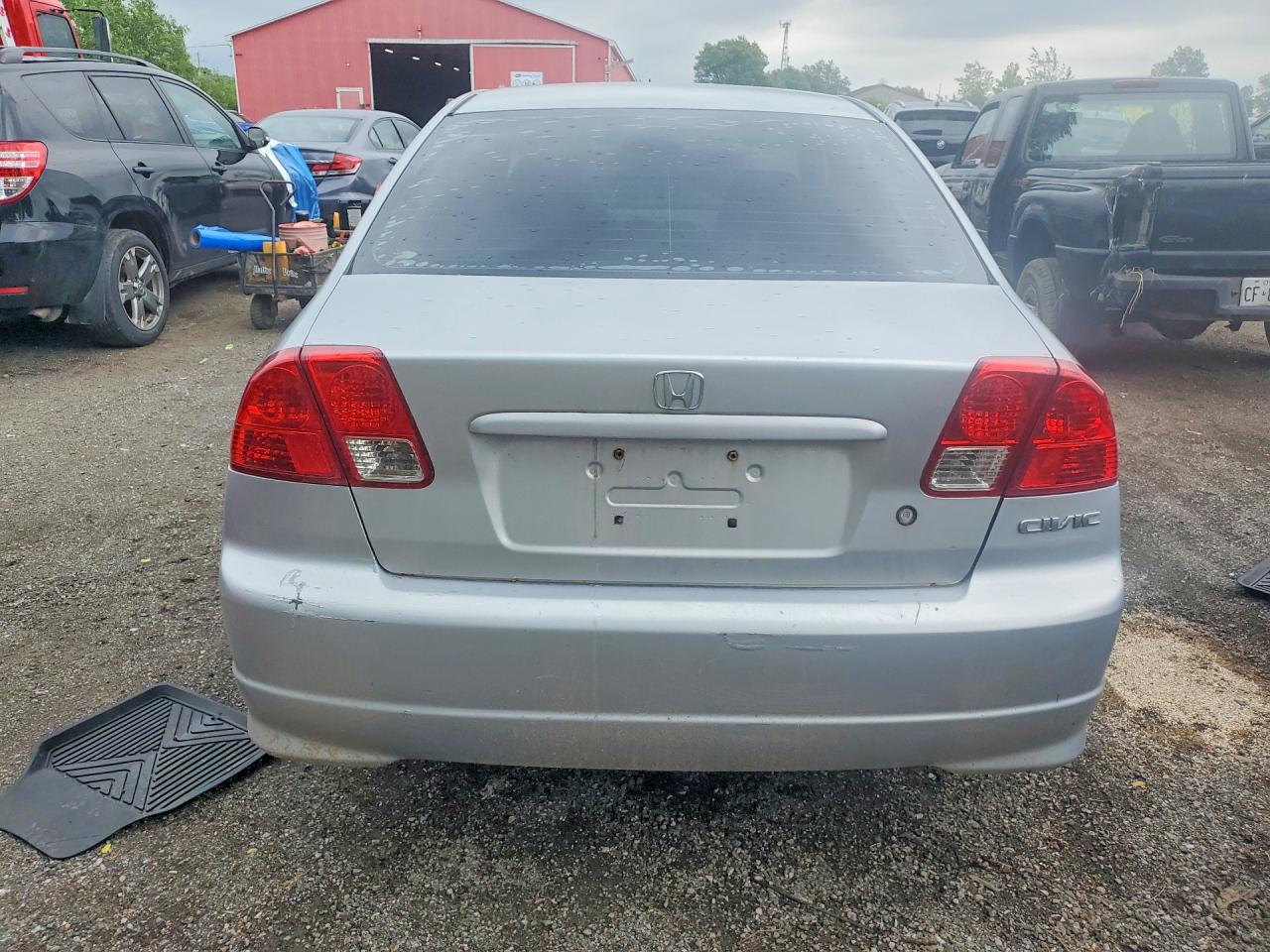 2004 Honda Civic Lx Silver vin: 2HGES16664H913334