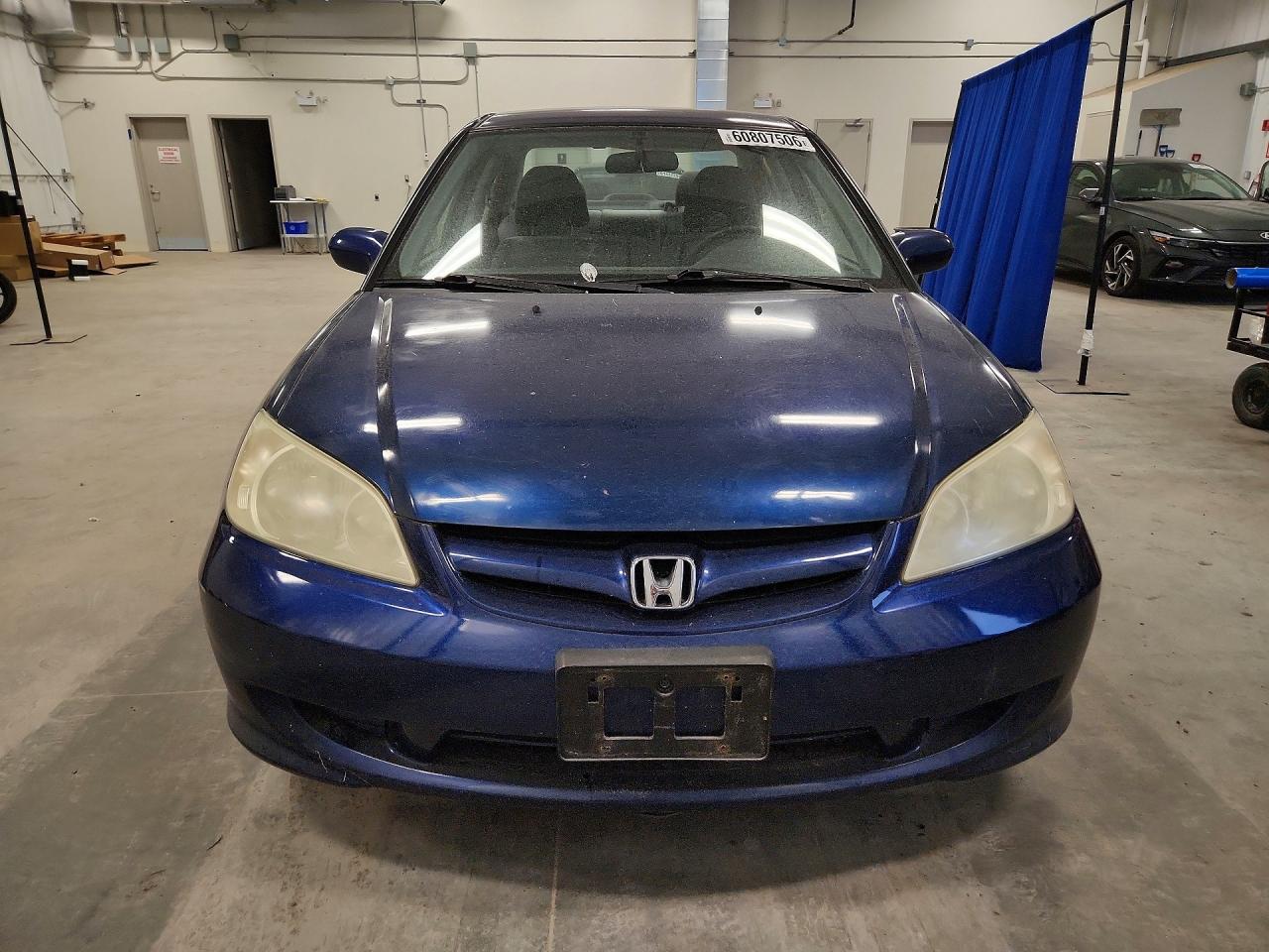 2004 Honda Civic Lx Blue vin: 2HGES16664H931445