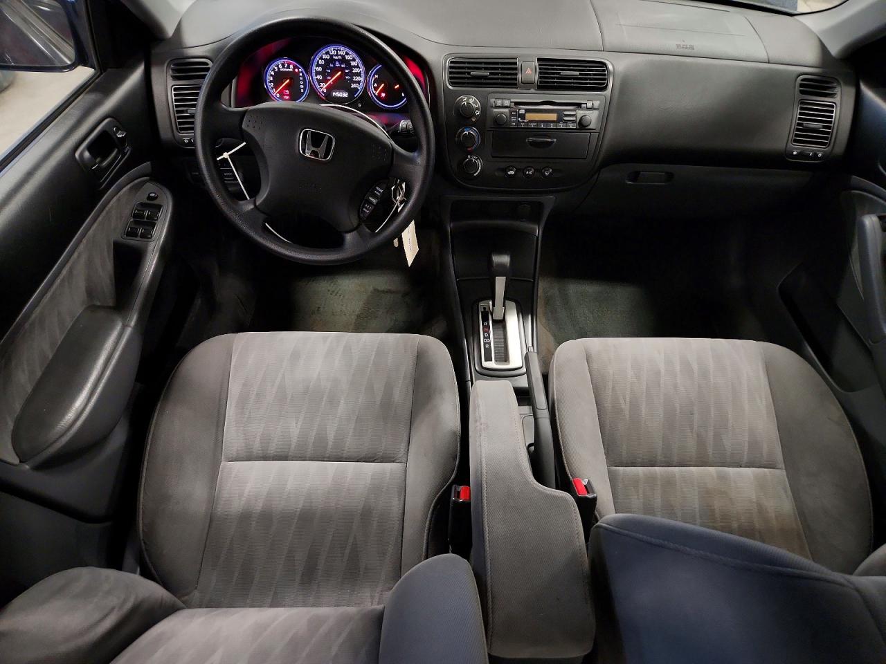 2004 Honda Civic Lx Blue vin: 2HGES16664H931445