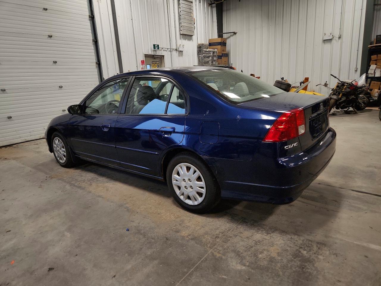 2004 Honda Civic Lx Blue vin: 2HGES16664H931445