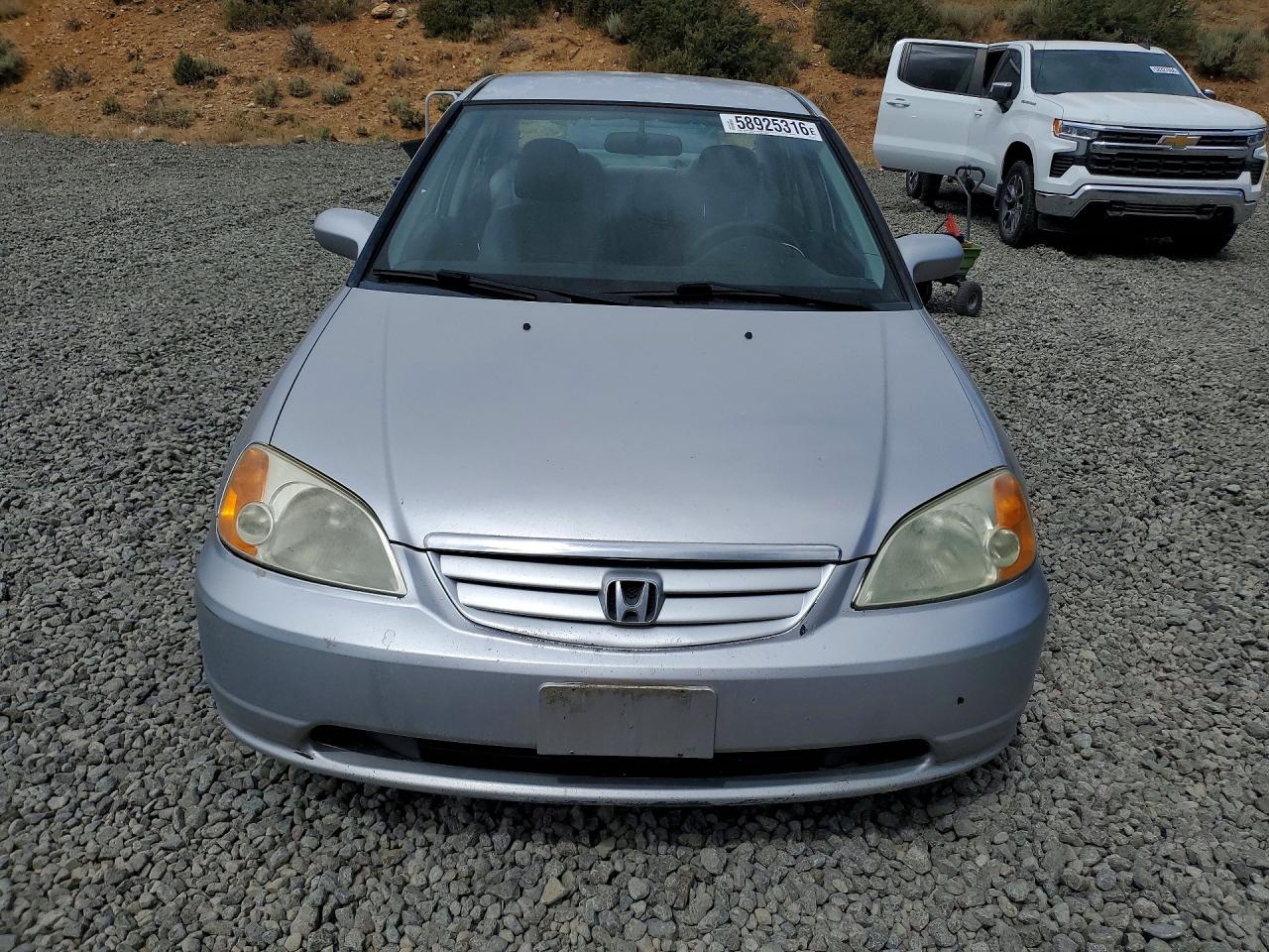 2001 Honda Civic Lx Silver vin: 2HGES16671H920661
