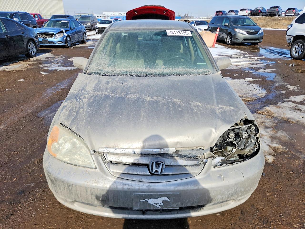 2003 Honda Civic Lx Серебряный vin: 2HGES16673H901448