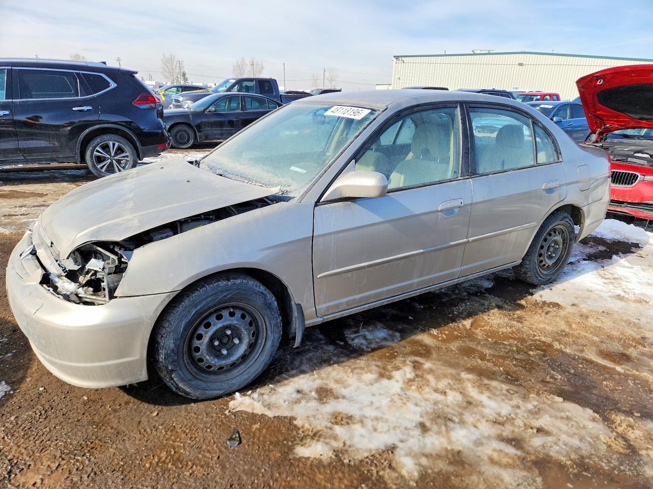 2003 Honda Civic Lx Серебряный vin: 2HGES16673H901448