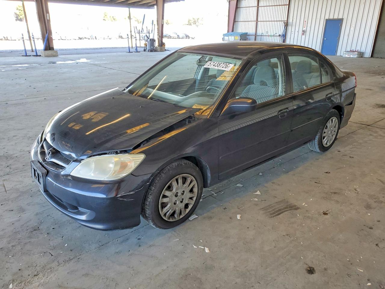 2004 Honda Civic Lx Black vin: 2HGES16674H540742