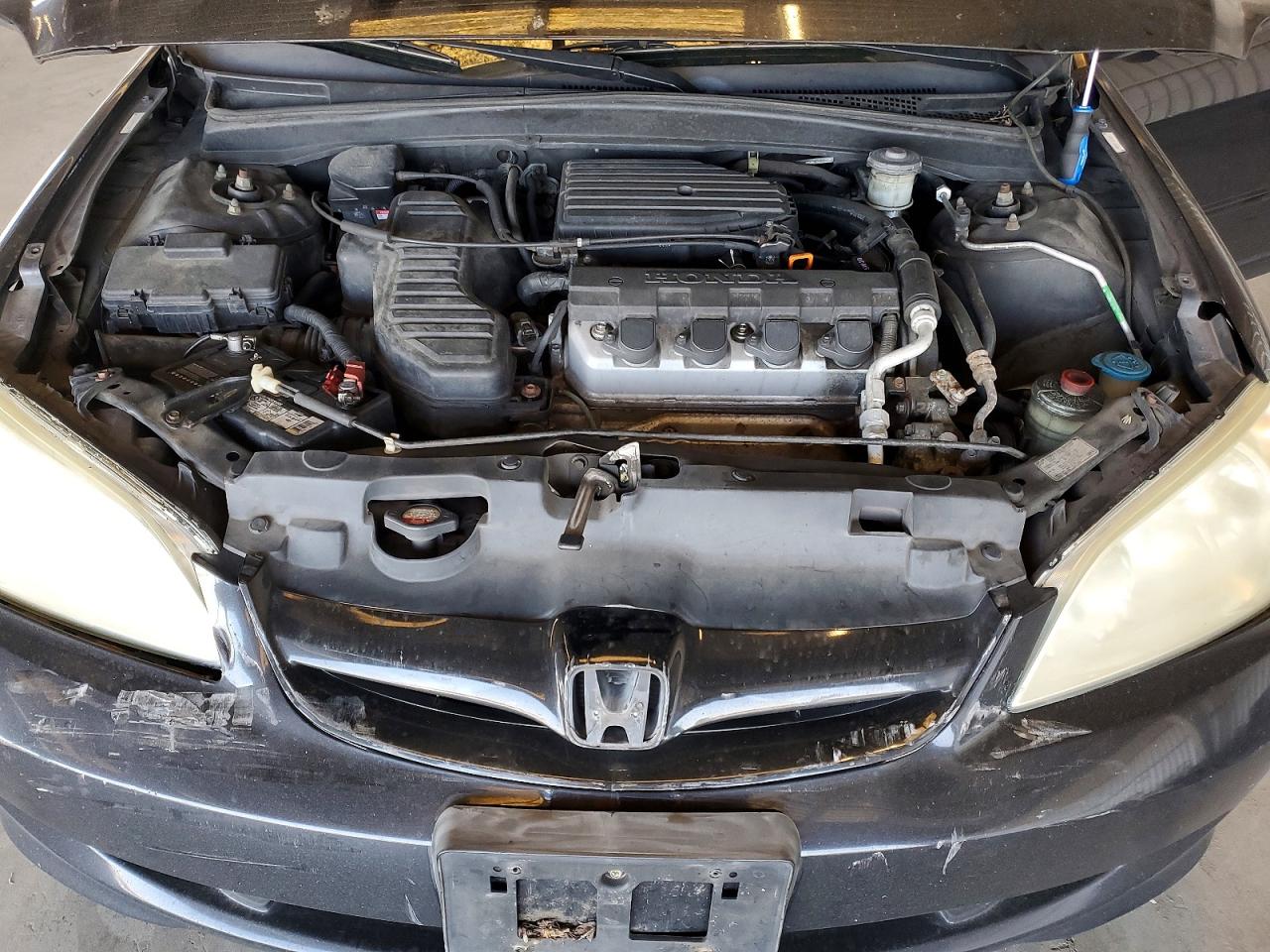 2004 Honda Civic Lx Black vin: 2HGES16674H540742