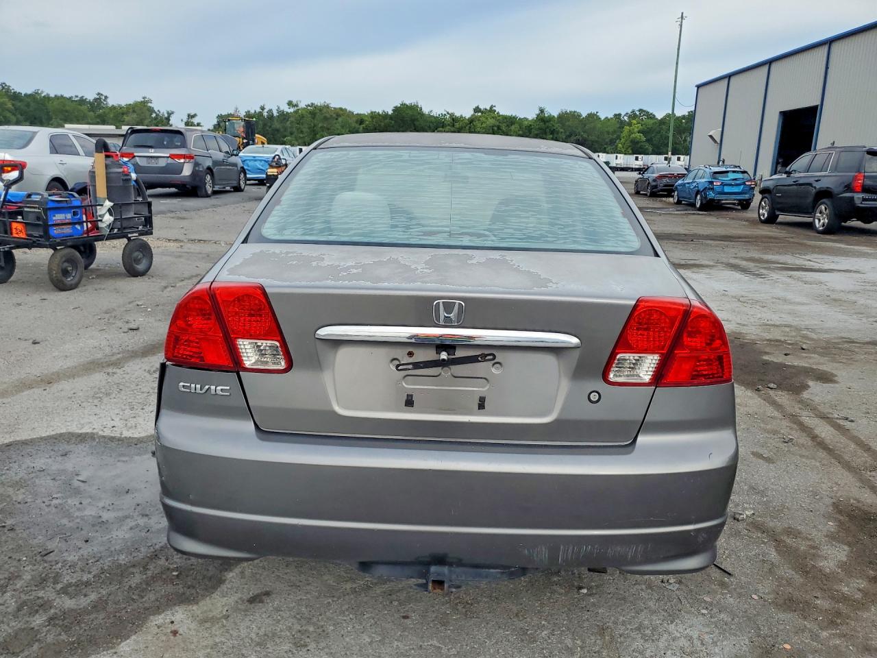 2005 Honda Civic Lx Gray vin: 2HGES16675H010126