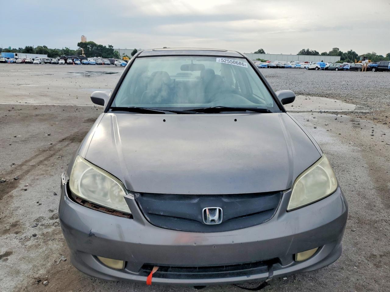 2005 Honda Civic Lx Gray vin: 2HGES16675H010126
