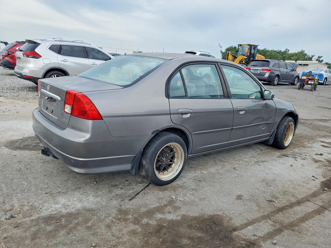 2005 Honda Civic Lx Gray vin: 2HGES16675H010126