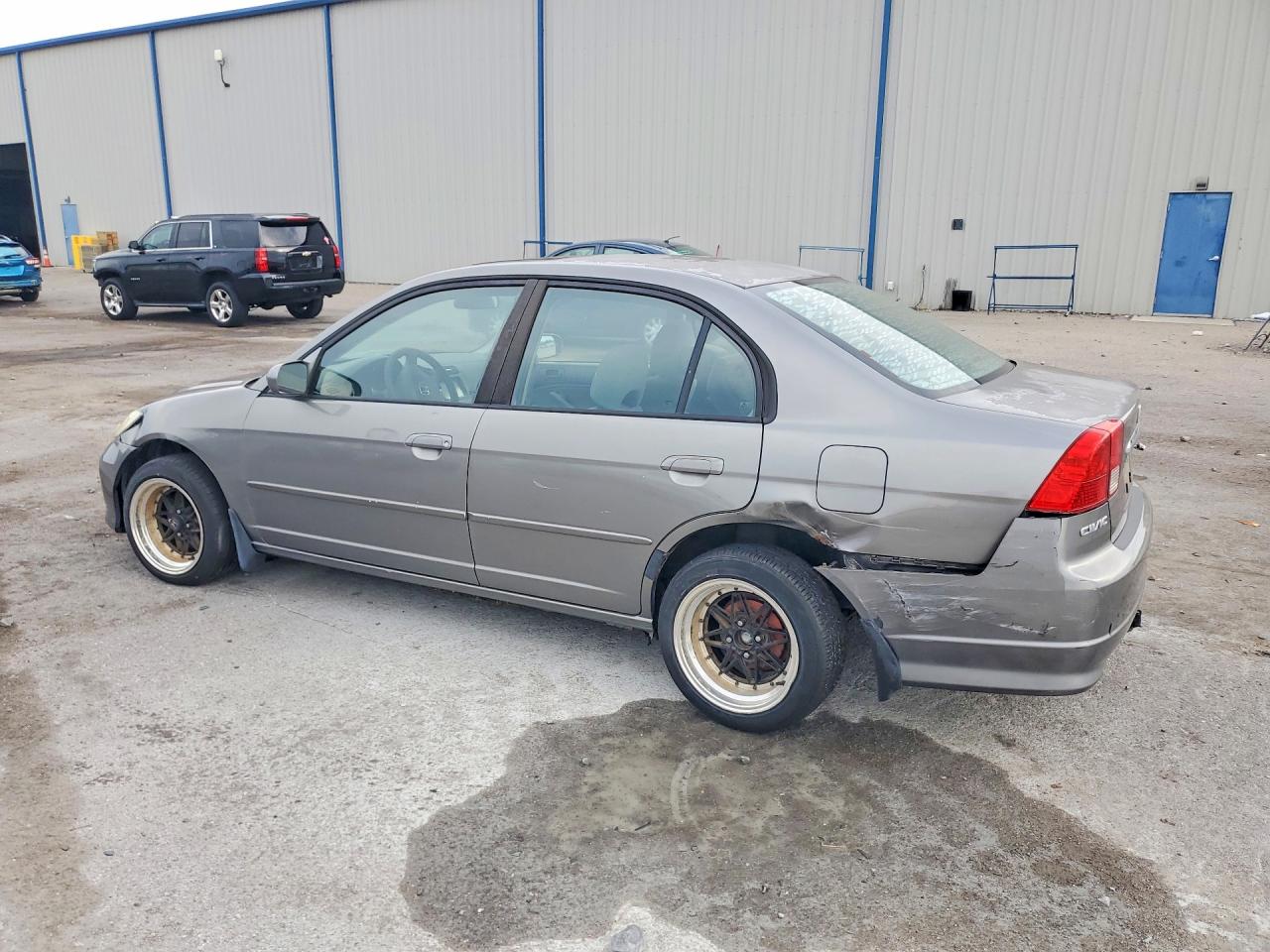 2005 Honda Civic Lx Gray vin: 2HGES16675H010126
