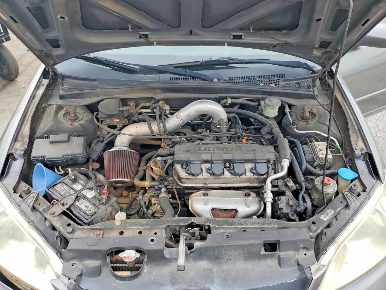 2005 Honda Civic Lx Gray vin: 2HGES16675H010126