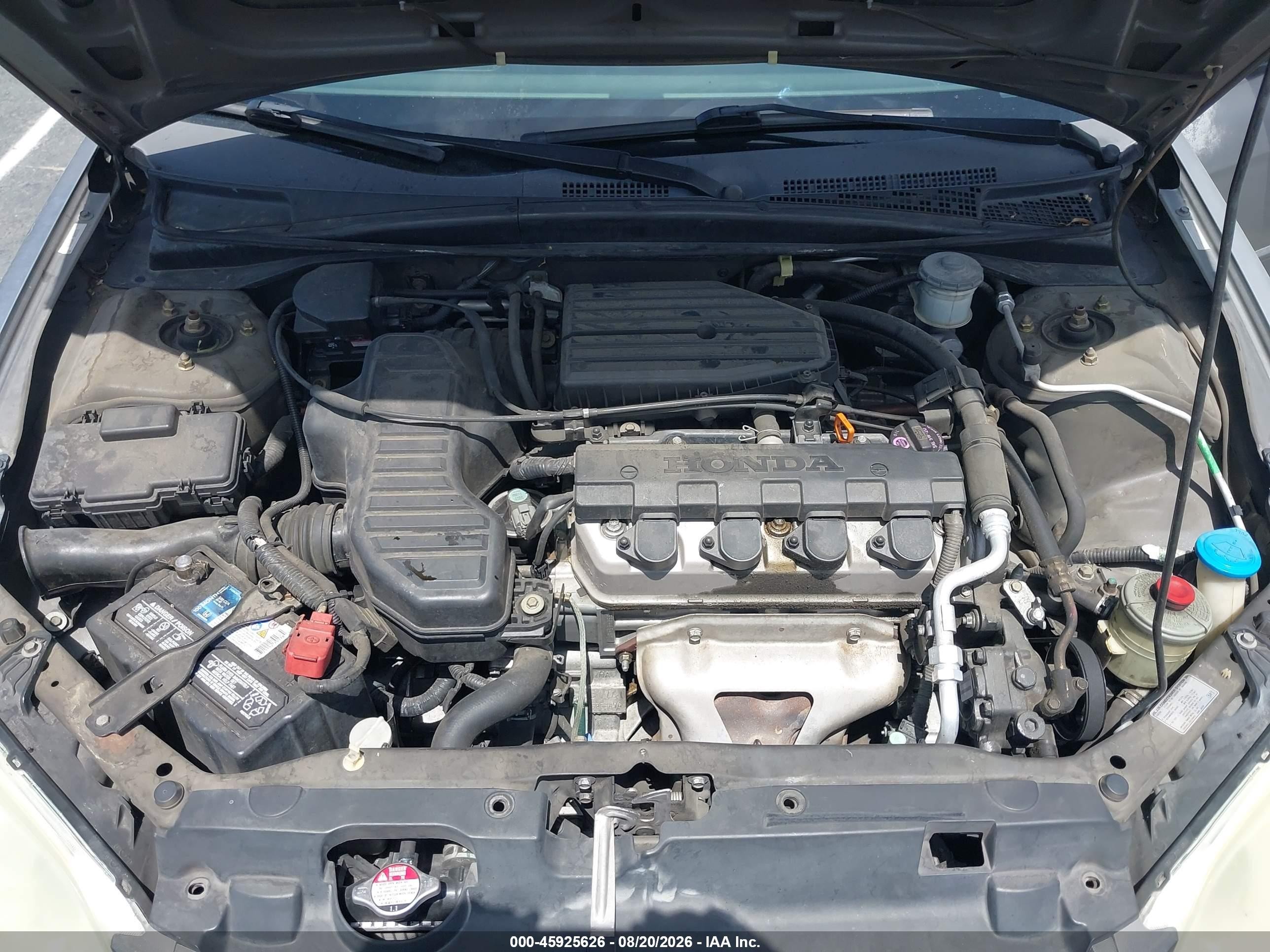 2005 Honda Civic Lx Silver vin: 2HGES16675H592258