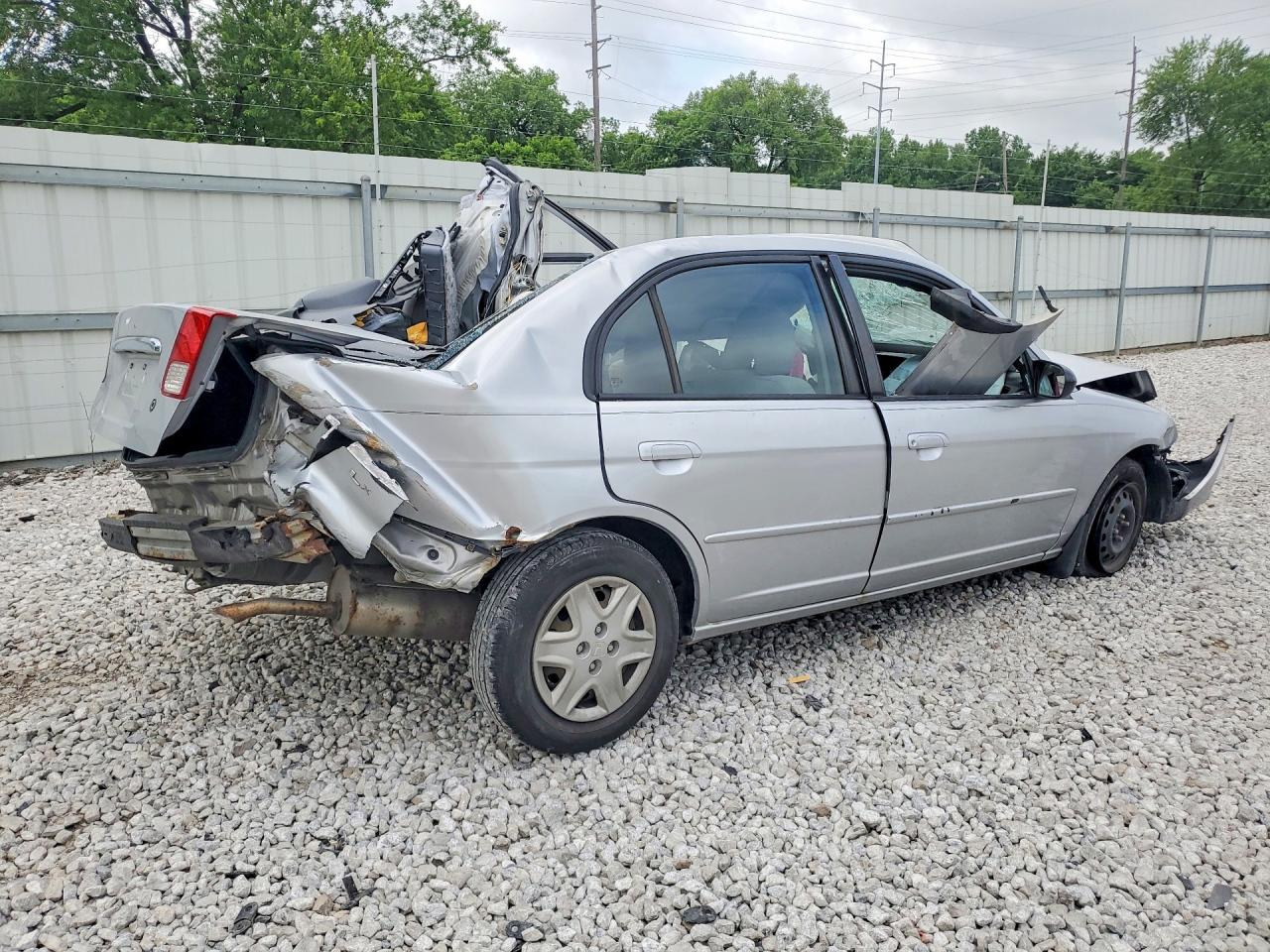 2003 Honda Civic Lx Silver vin: 2HGES16683H553840