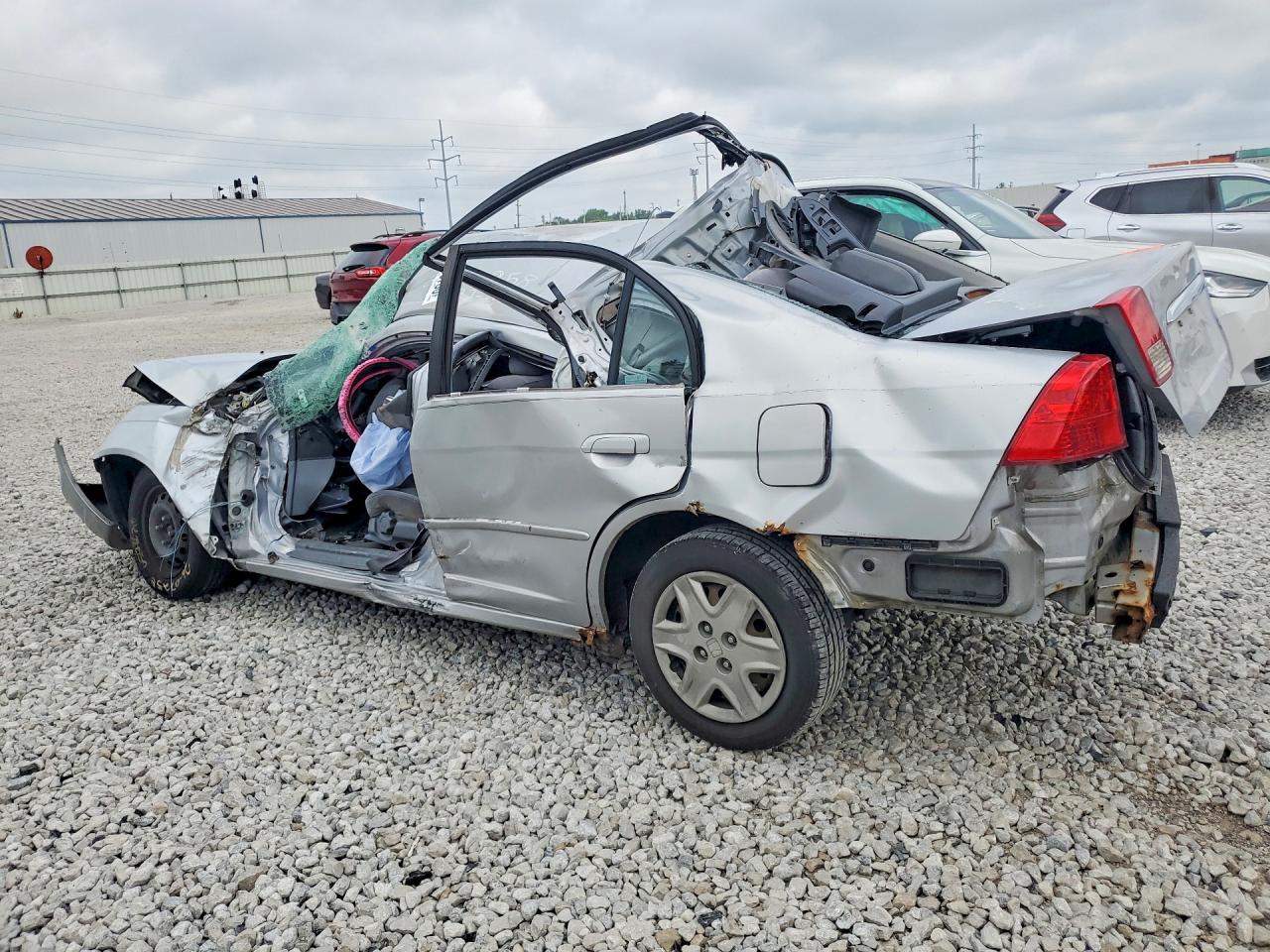 2003 Honda Civic Lx Silver vin: 2HGES16683H553840