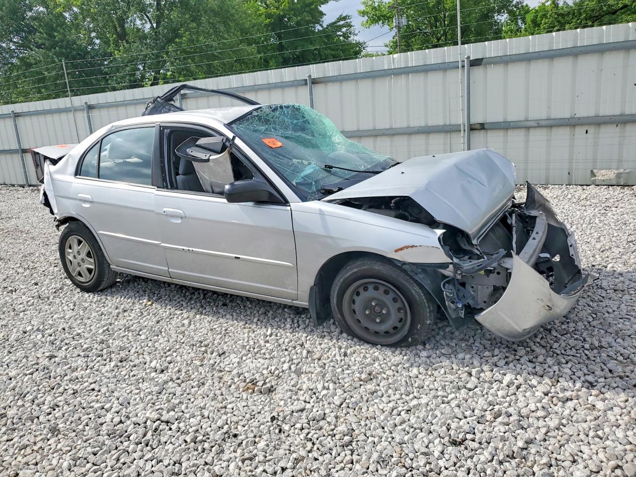 2003 Honda Civic Lx Silver vin: 2HGES16683H553840