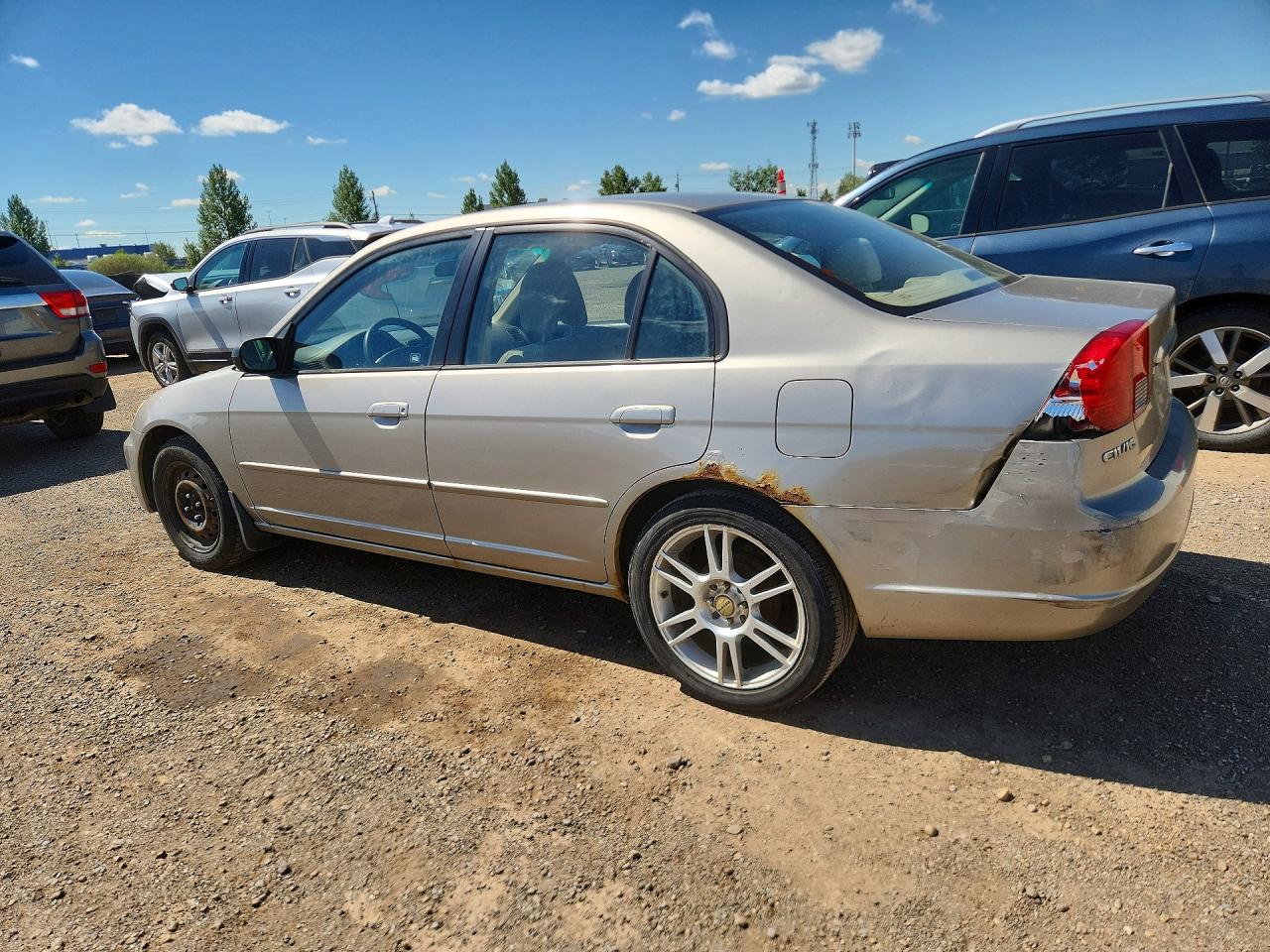 2003 Honda Civic Lx Silver vin: 2HGES16683H901989