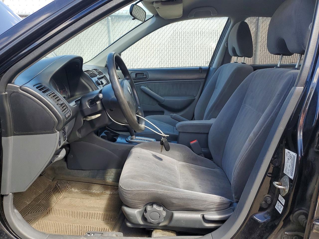 2003 Honda Civic Lx Black vin: 2HGES16683H904116