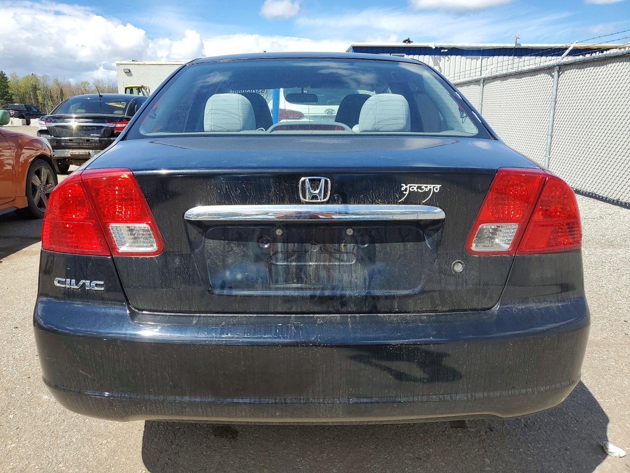 2003 Honda Civic Lx Black vin: 2HGES16683H904116