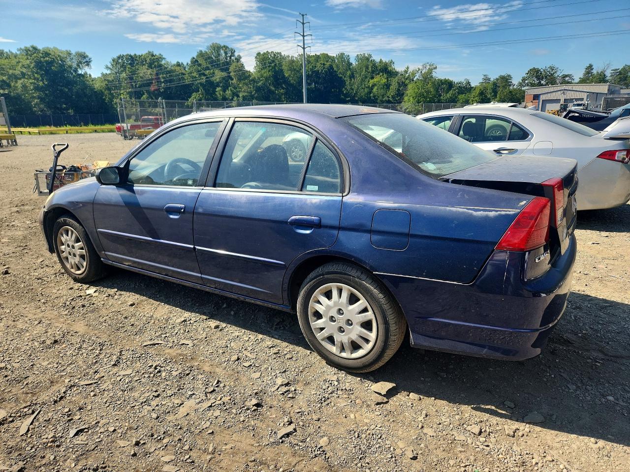 2004 Honda Civic Lx Blue vin: 2HGES16684H559249