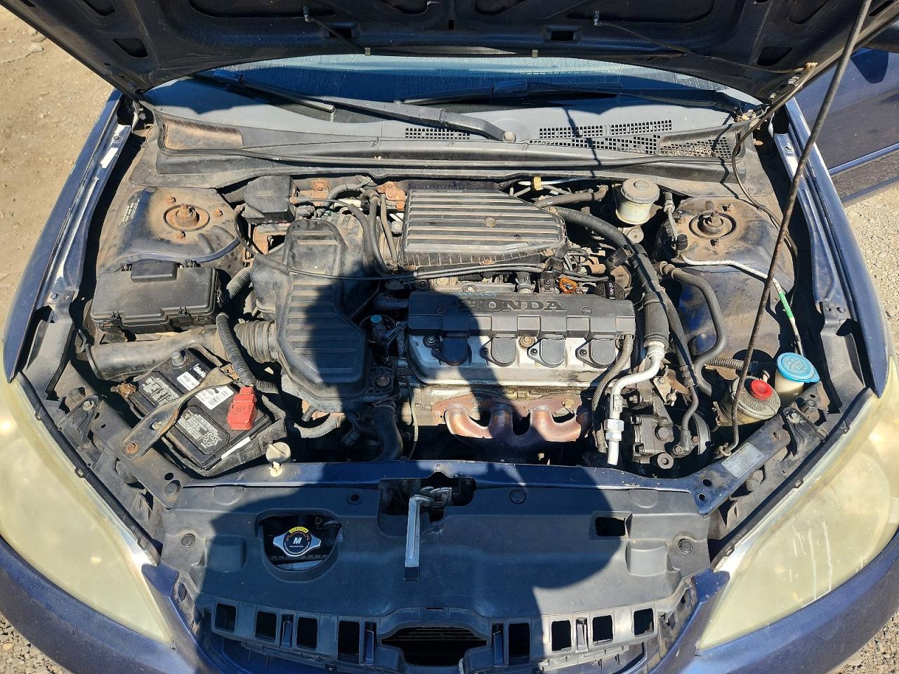 2004 Honda Civic Lx Blue vin: 2HGES16684H559249