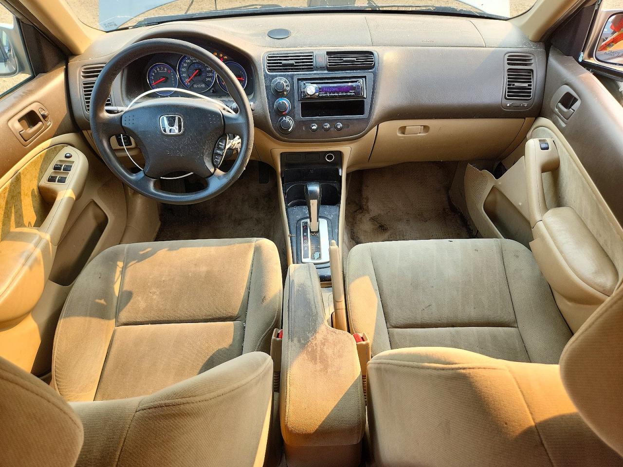 2003 Honda Civic Lx Золотой vin: 2HGES16693H901466