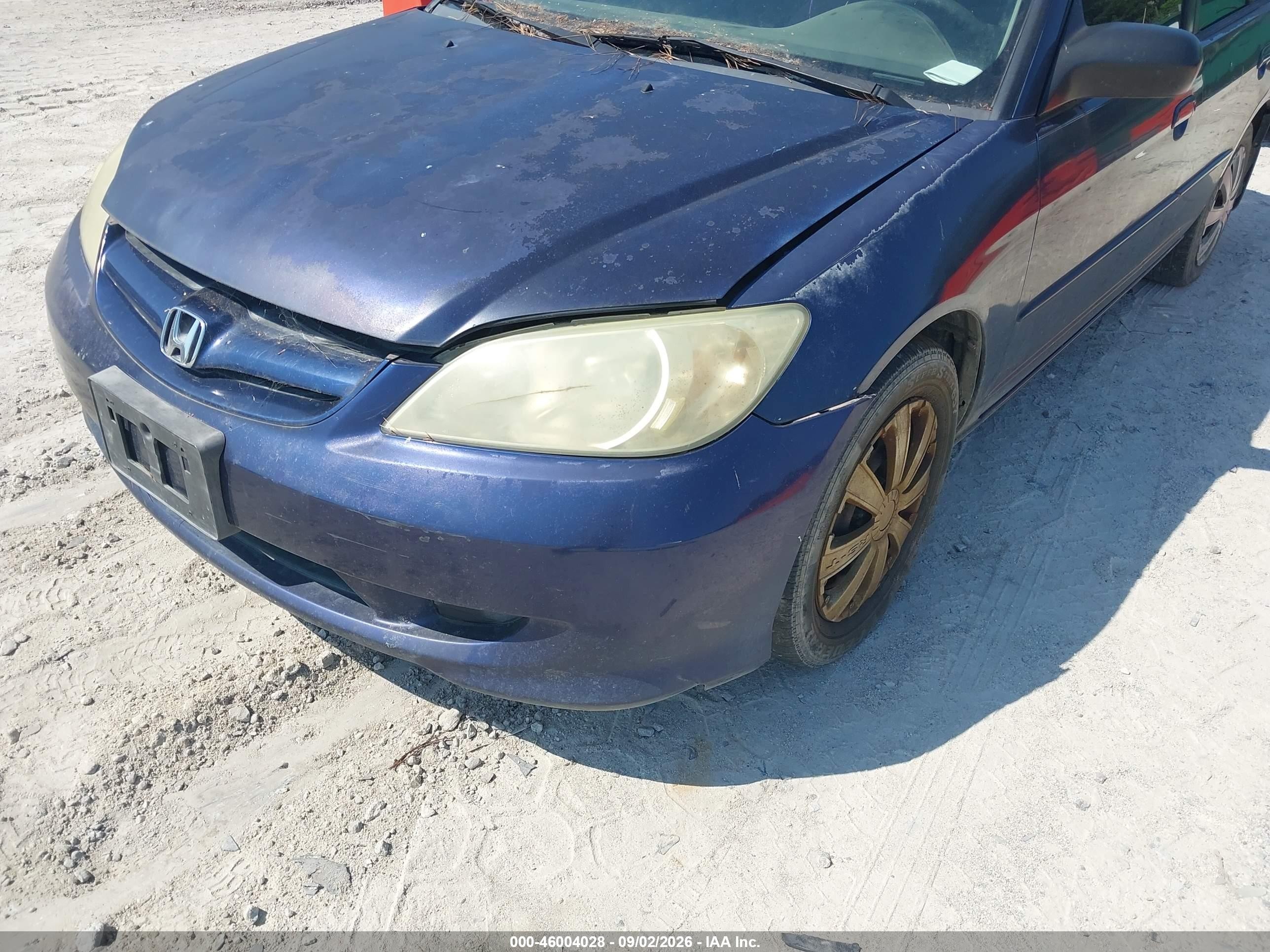 2004 Honda Civic Lx Blue vin: 2HGES16694H559230