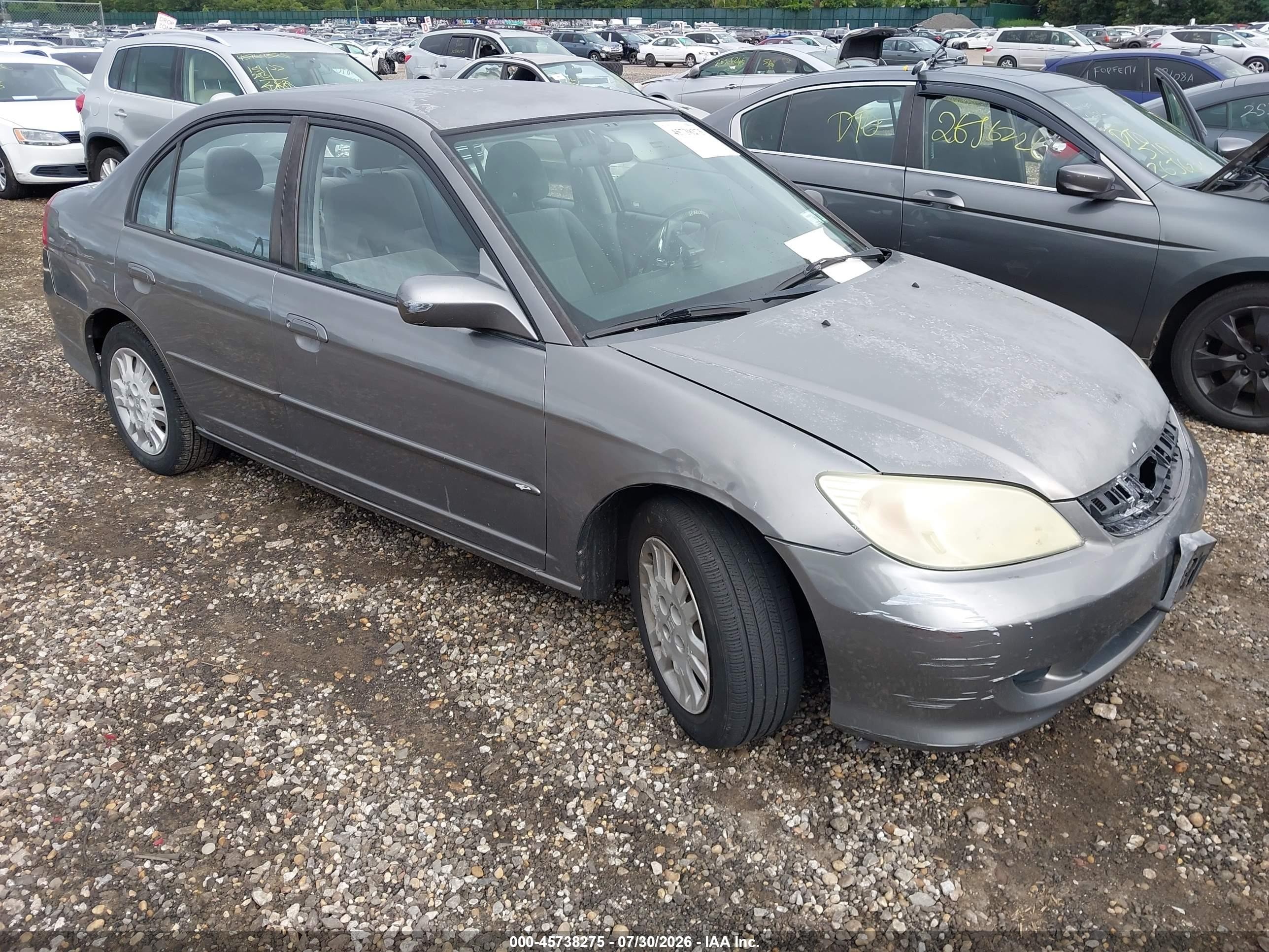 2004 Honda Civic Lx Silver vin: 2HGES16694H561673