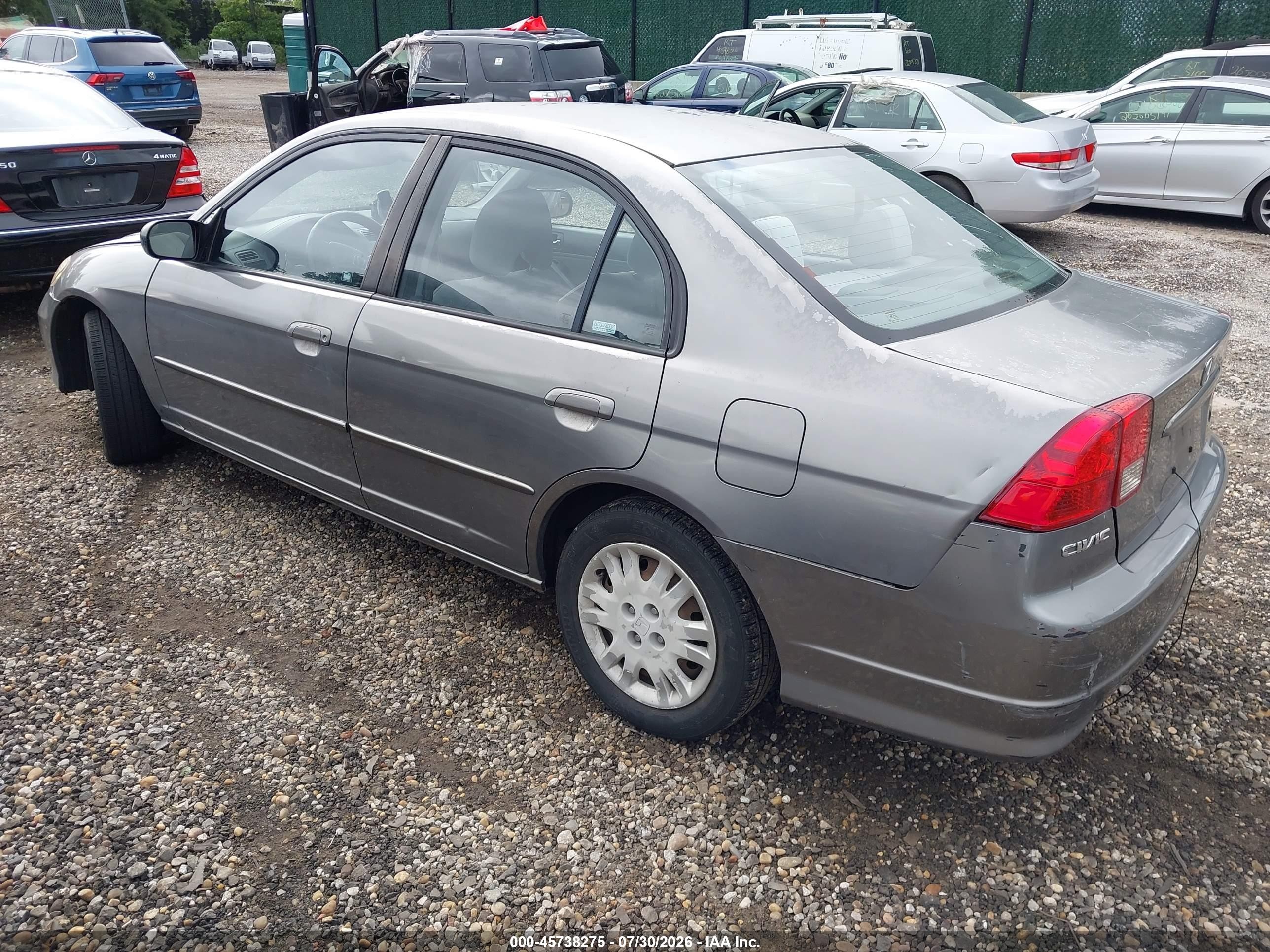 2004 Honda Civic Lx Silver vin: 2HGES16694H561673